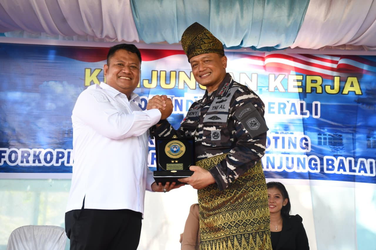 Wujudkan Sinergitas TNI AL dan Pemerintah Daerah, Komandan Kodaeral I Laksanakan Kunjungan Kerja di Wilayah Tanjung Balai Asahan