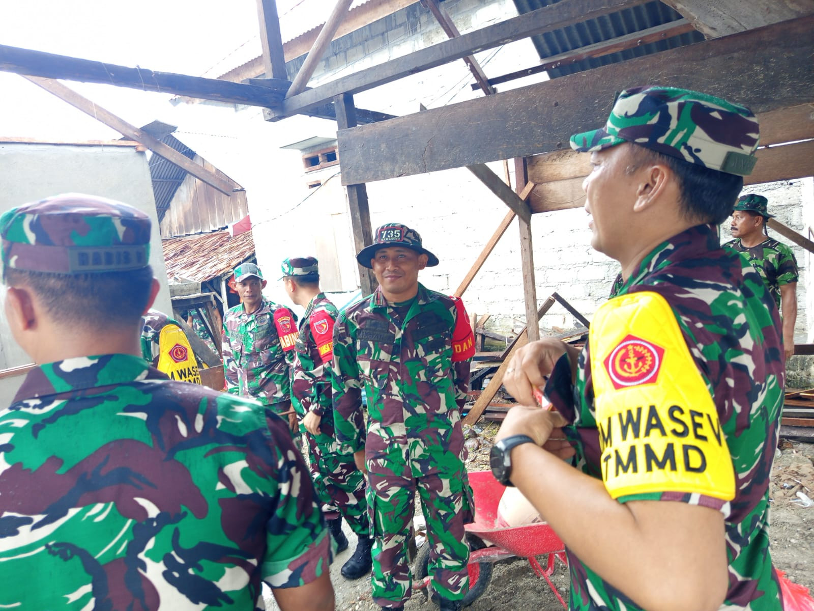 Tim Wasev Tinjau TMMD 125 Kodim 1506/Namlea Kabupaten Buru Selatan