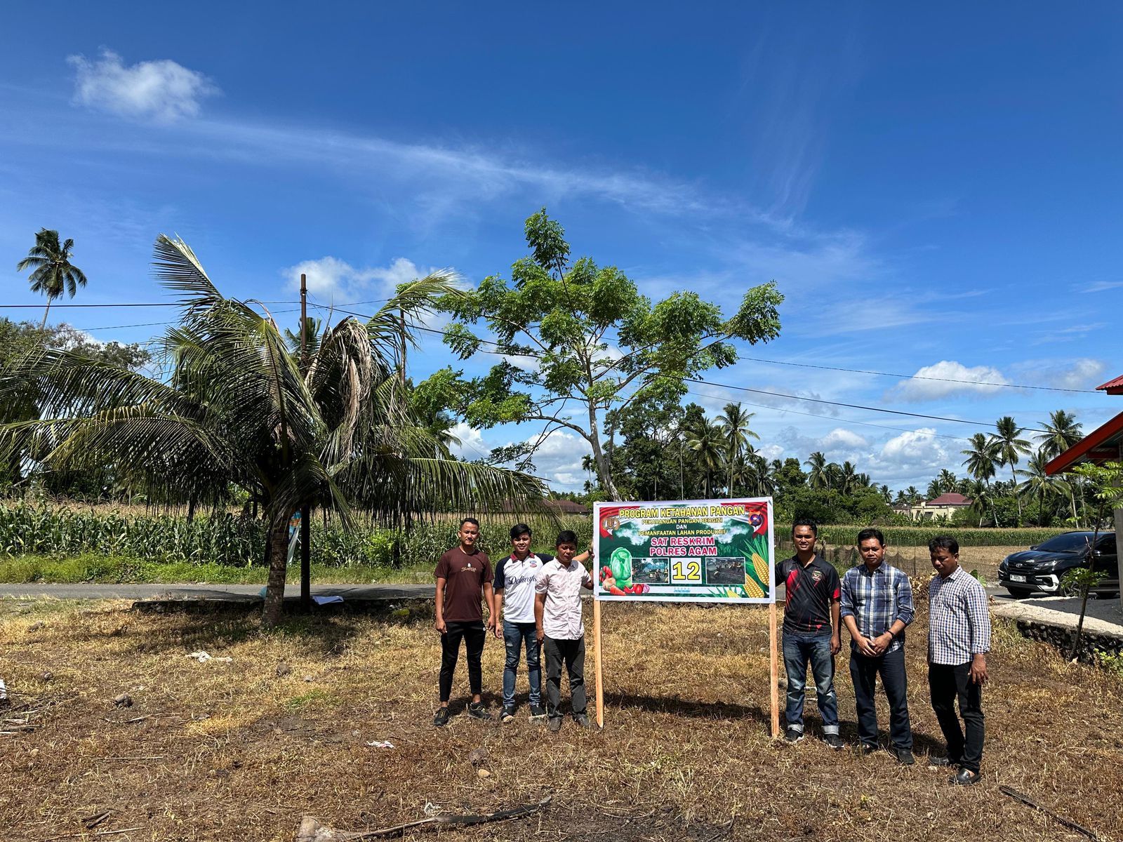 Polres Agam Gagas Ketahanan Pangan: Ajak Warga Sulap Lahan Kosong Jadi Ladang Jagung