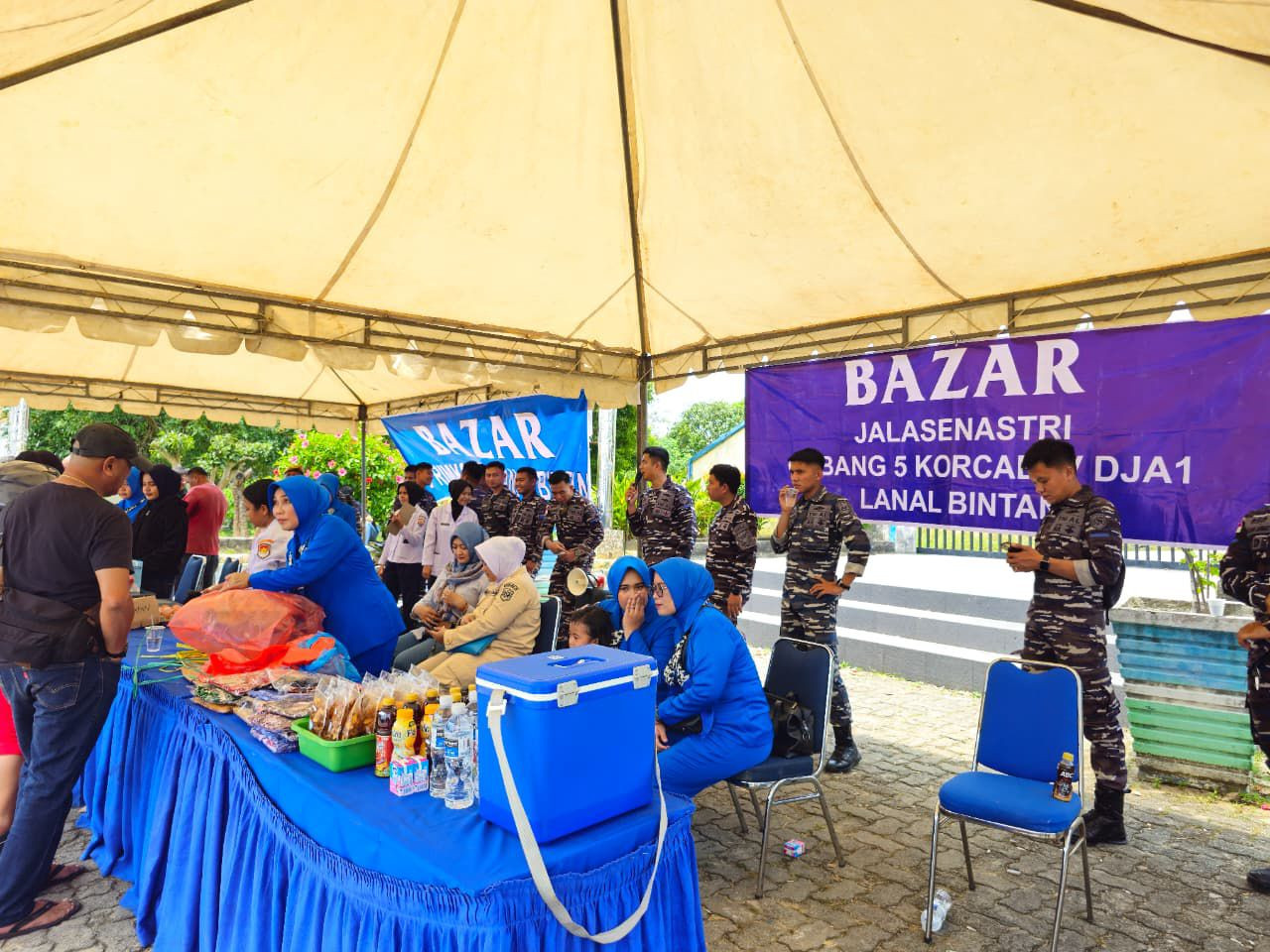 Pasar Murah Lanal Bintan Untuk Masyarakat Jelang HUT Ke-80 TNI Tahun 2025