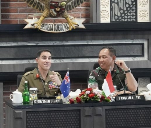 Perkuat Kerja Sama Militer di Kawasan Indo-Pasifik, Panglima TNI Terima Kunjungan Kehormatan Kasad Australia
