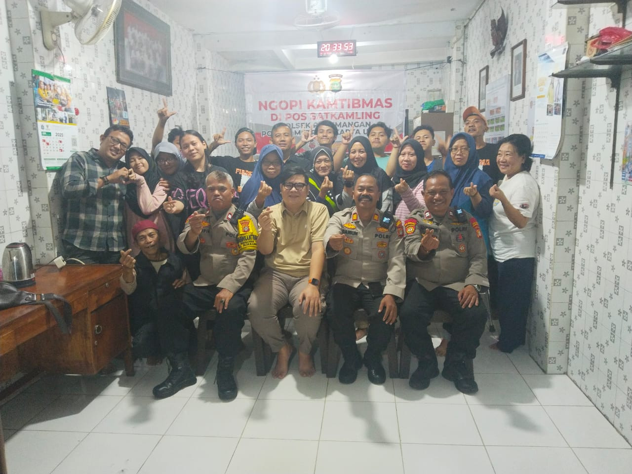 Ngopi Kamtibmas Polsek Pademangan, Wadah Aspirasi dan Silaturahmi Warga RW 09