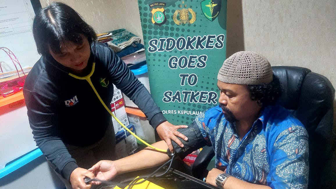Kapolres Kepulauan Seribu Apresiasi Program 'Sidokkes Goes to Satker', Dorong Cek Kesehatan Rutin Personel