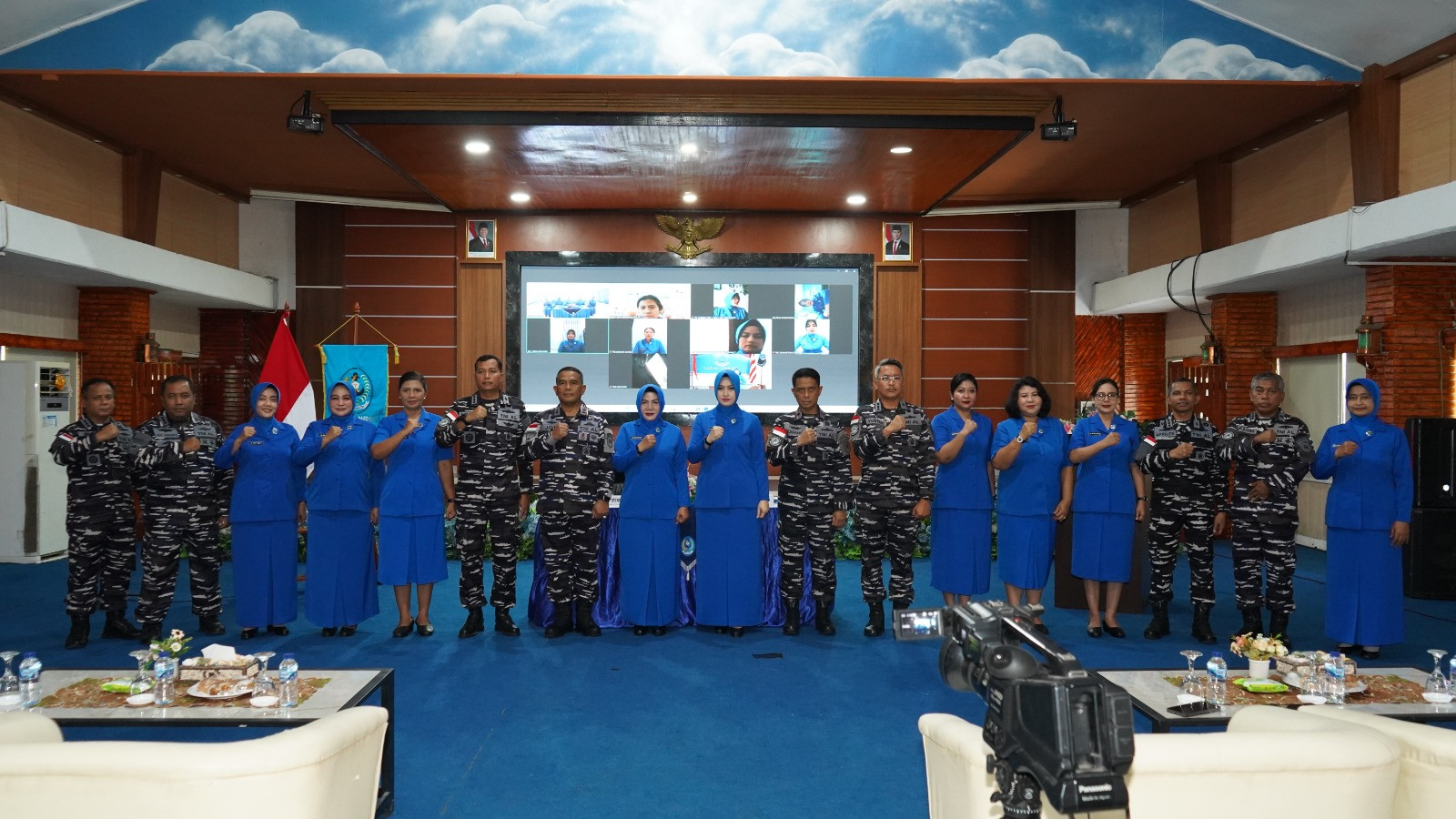 Semangat Dari Timur, Jalasenastri Kodaeral X Teguhkan Solidaritas dan Cinta Laut Dalam Tatap Muka dan Virtual Pembina Daerah Jalasenastri