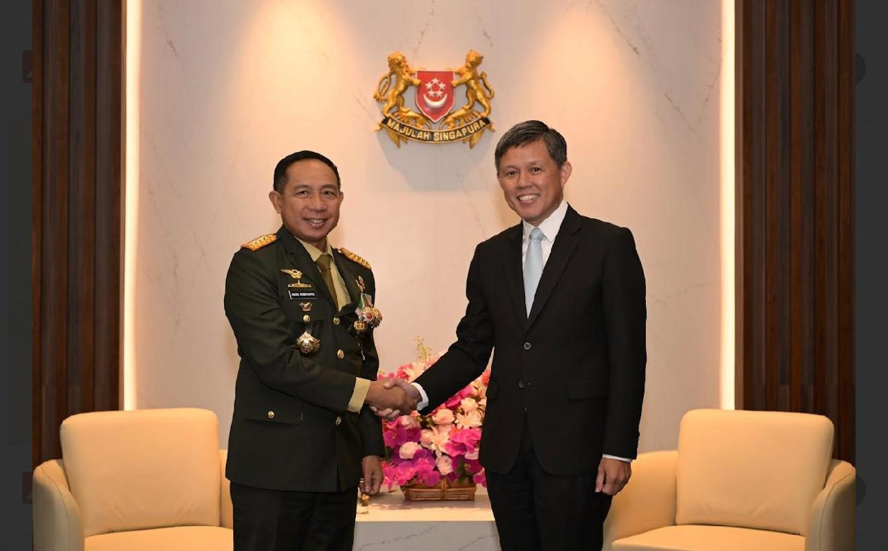 Panglima TNI Courtesy Call Dengan Pimpinan Singapura, Perkuat Kerja Sama Pertahanan Bilateral