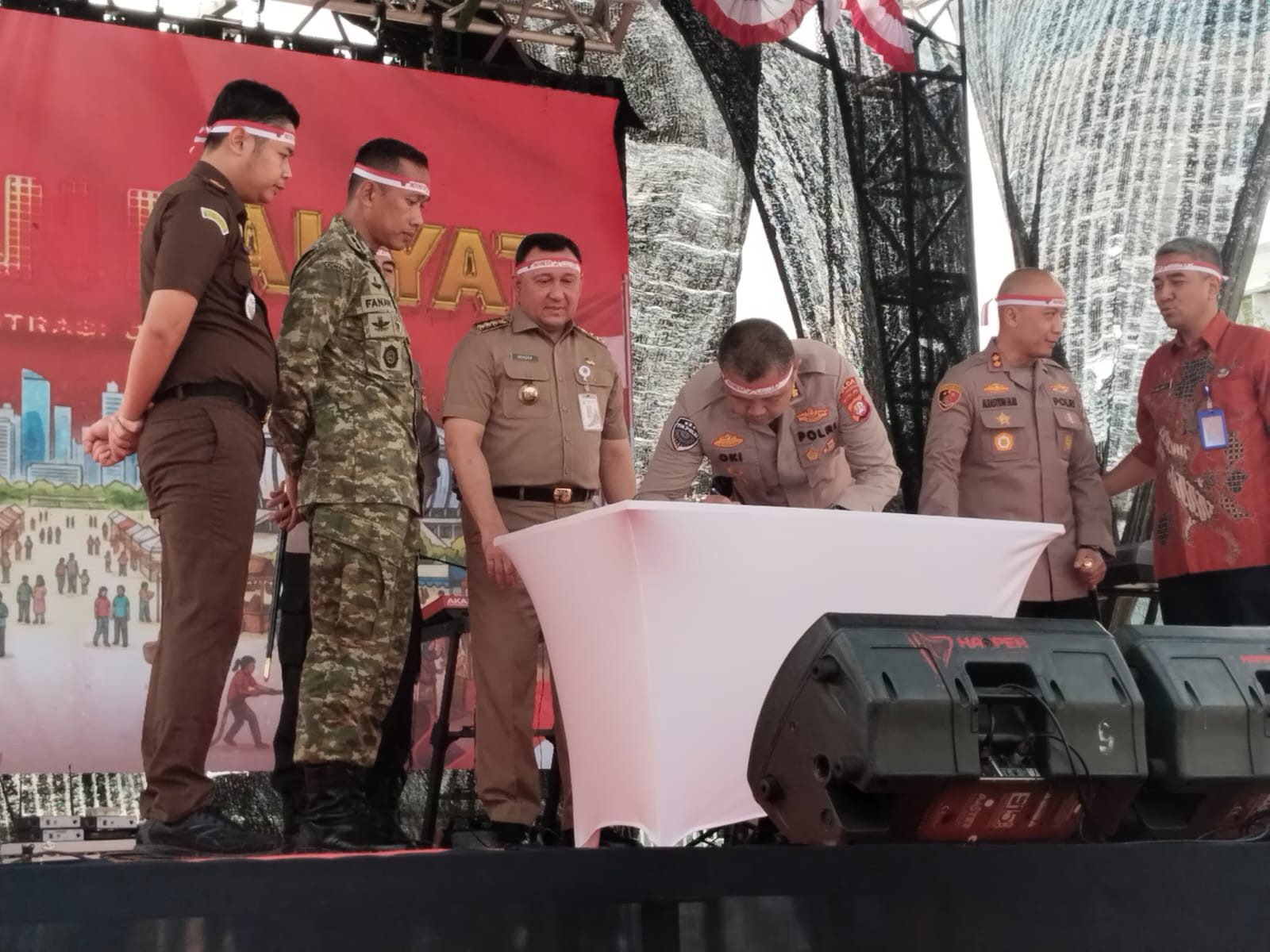 Pesta Jamuan Rakyat Peringati HUT RI ke-81, Forkopimko Jakarta Utara Tegaskan Komitmen Tolak Tawuran