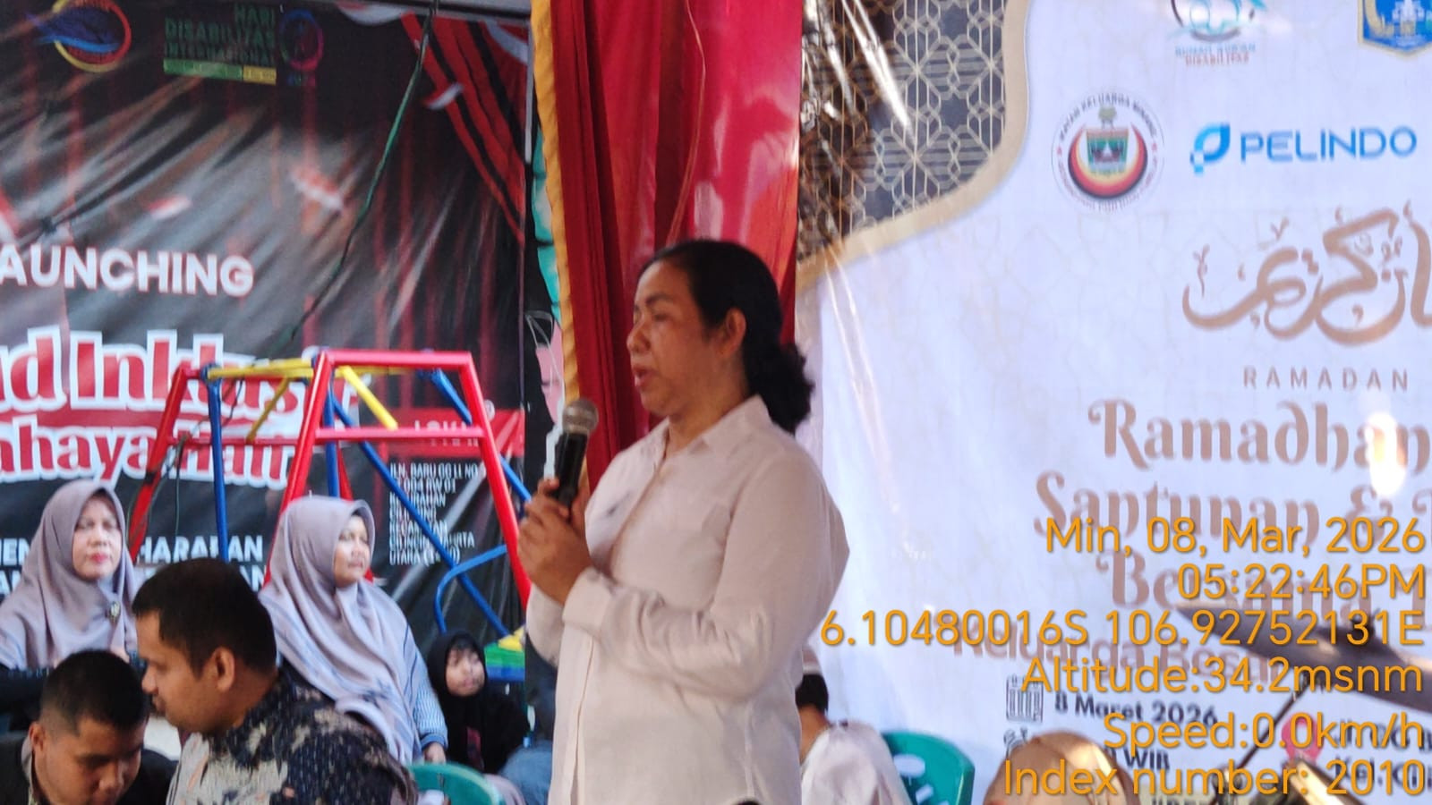 Polres Metro Jakarta Utara Hadiri Buka Puasa Bersama Penyandang Disabilitas di Rumah Qur’an Cilincing