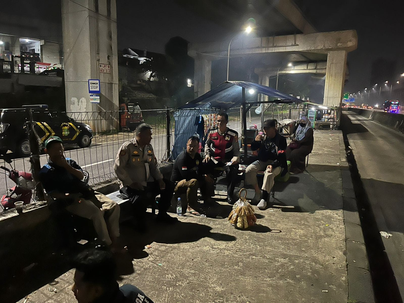 Polsek Pondok Gede Patroli Malam Minggu, Antisipasi Gangguan Kamtibmas