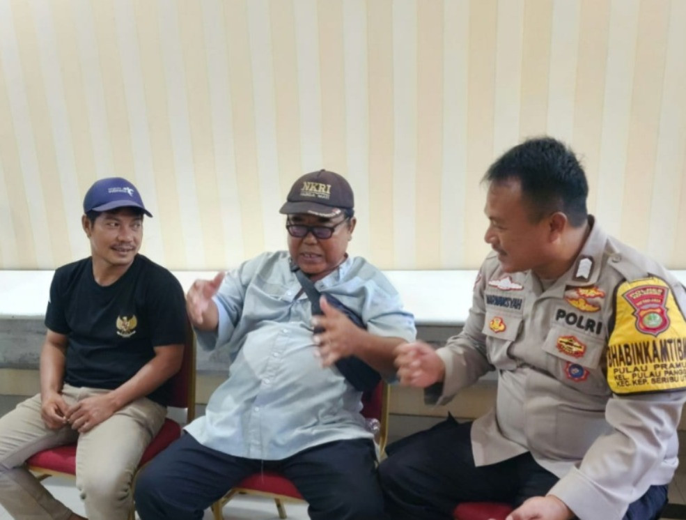 Bripka Marwansyah Sambang Tokoh Masyarakat di Pulau Pramuka: Perkuat Sinergi dan Himbau Waspadai Premanisme