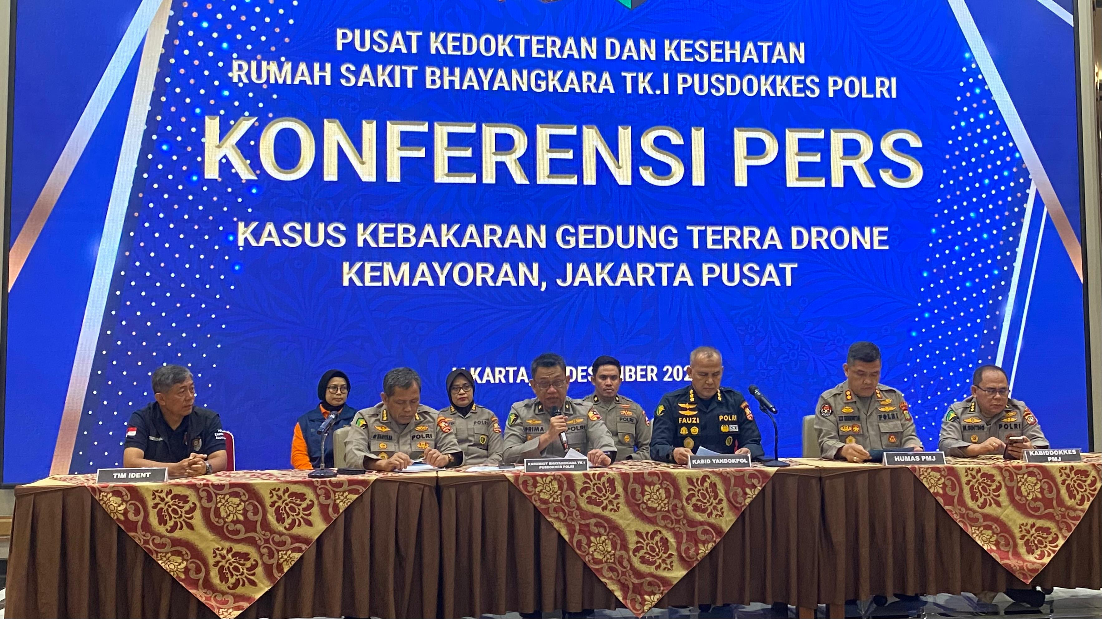 22 Korban Kebakaran Terra Drone Teridentifikasi, RS Polri Pastikan Semua Keluarga Dapat Kepastian