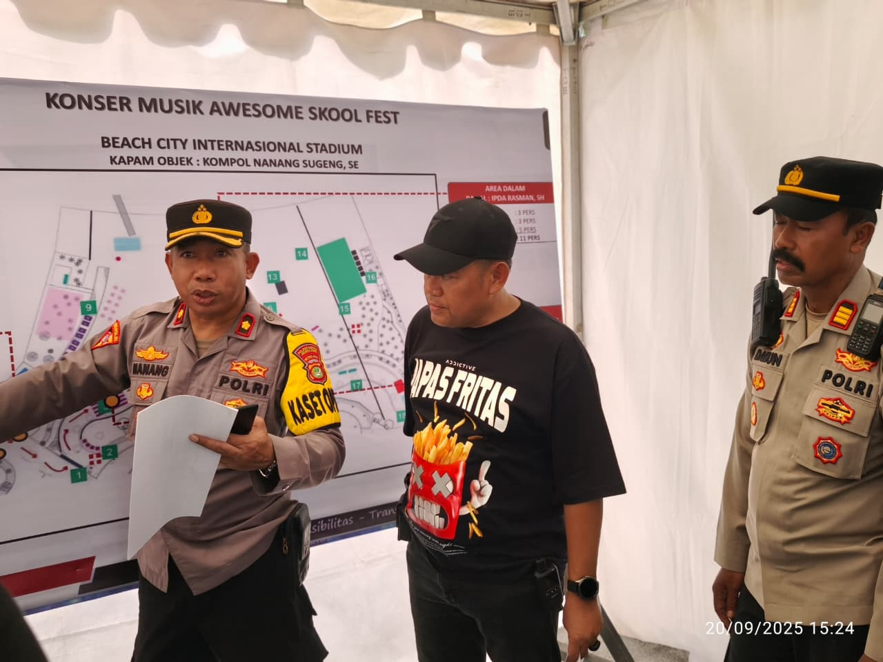 Polres Metro  Jakarta Utara Siagakan 40 Personel Amankan Awesome Skool Fest di Ancol
