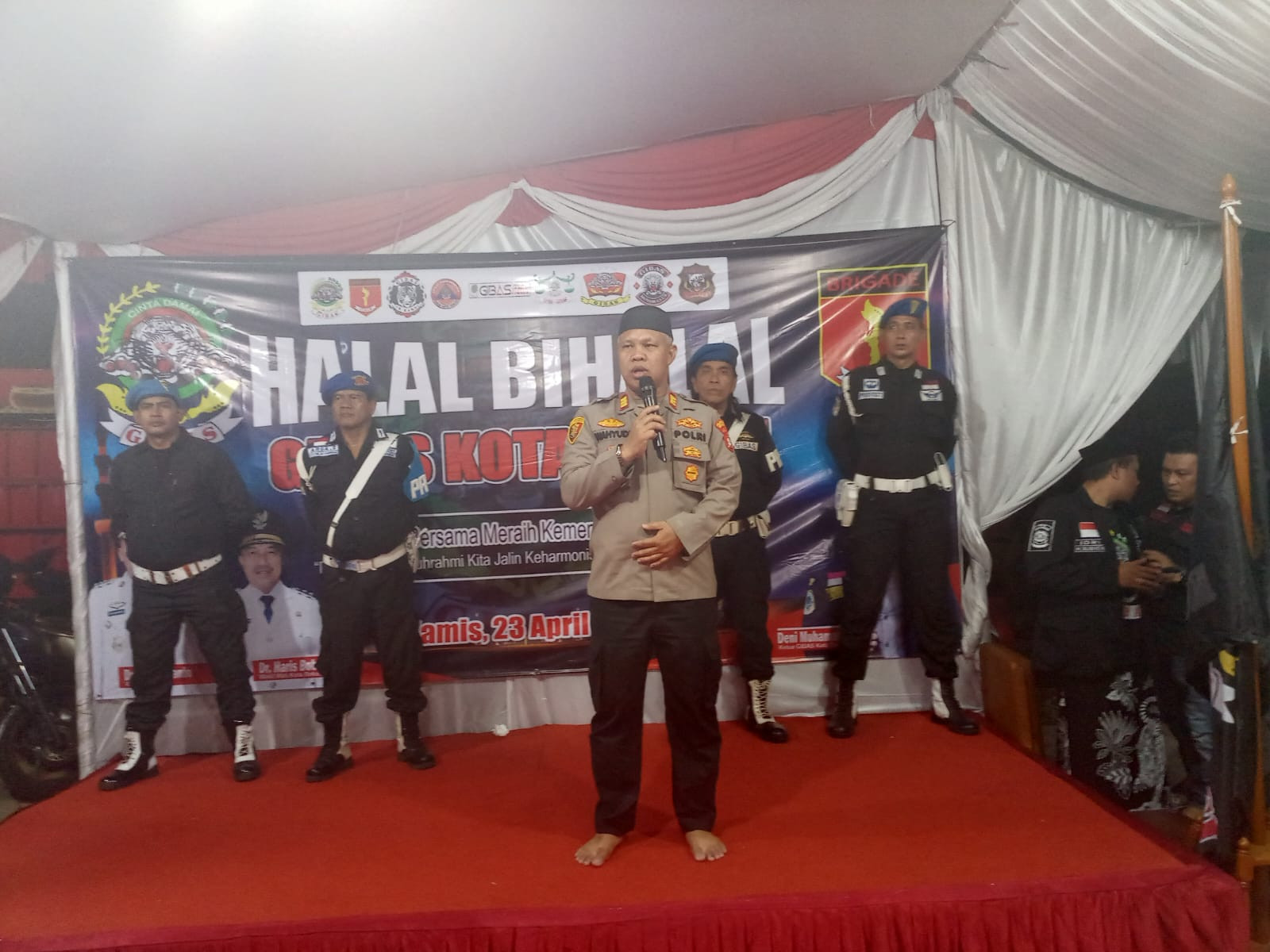 Kapolsek Bekasi Barat Hadiri Halal Bilhalal Keluarga Besar GIBAS