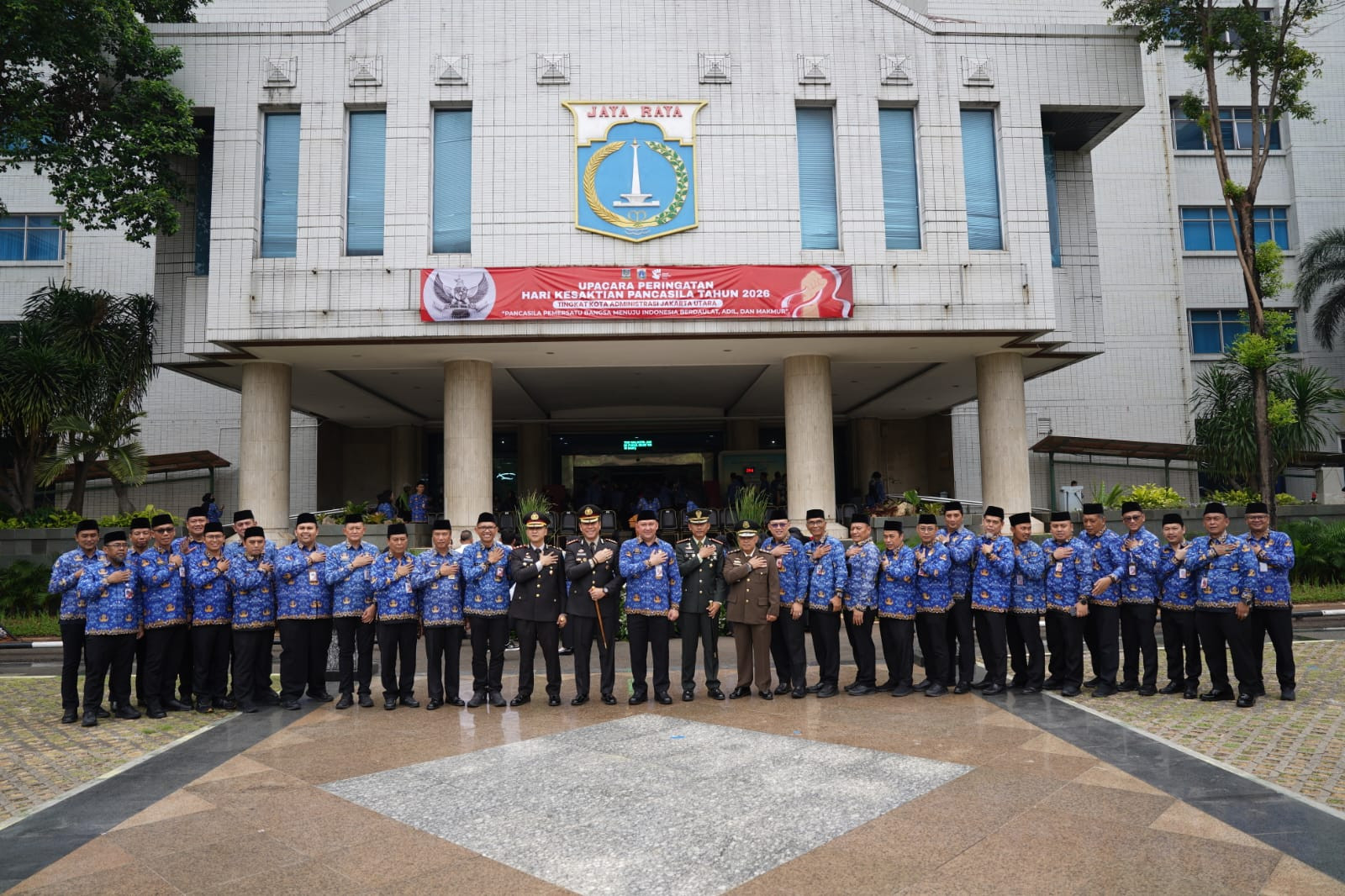 Upacara Hari Kesaktian Pancasila 2026 bersama Forkopimko di Jakut, Kapolres: Momentum Perkuat Persatuan