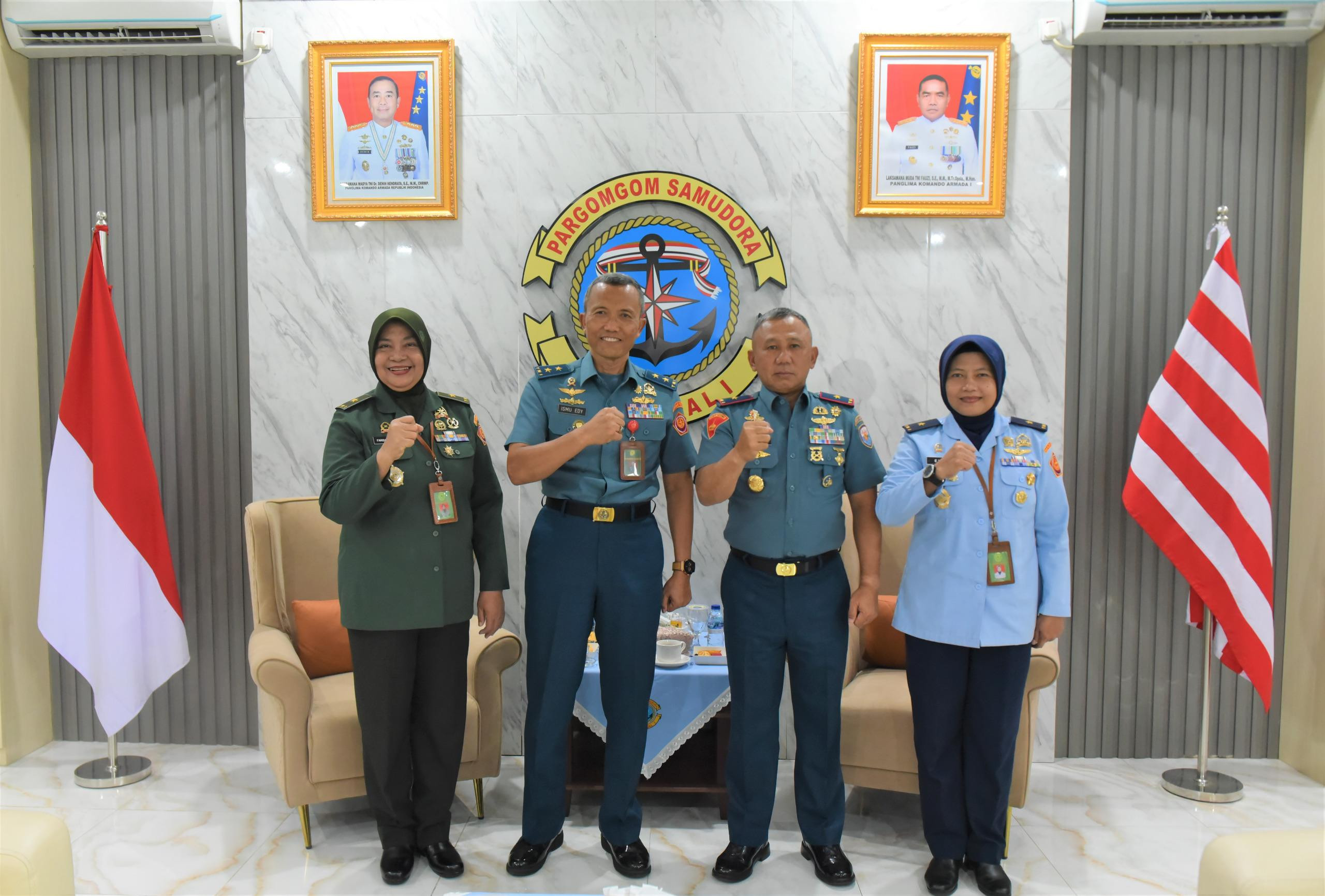 Jalin Silaturahmi, Danlantamal I Terima Courtesy Call (CC) Kadilmiltama