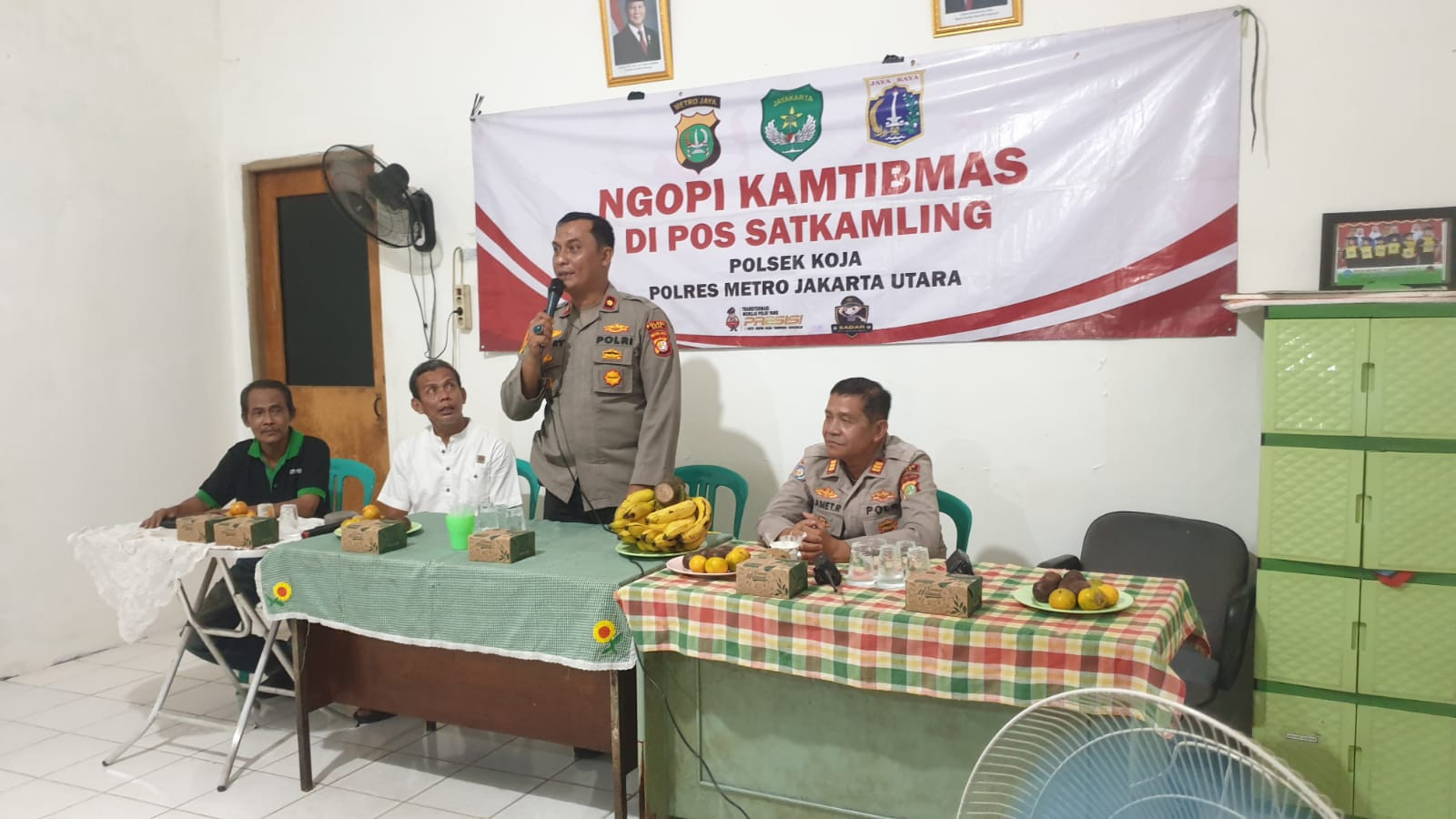 Kapolsek Koja Gelar Program Cooling System Ngopi Kamtibmas di Pos Satkamling RW 05 Lagoa, Ajak Warga Ciptakan Wilayah Yang Aman dan Kondusif