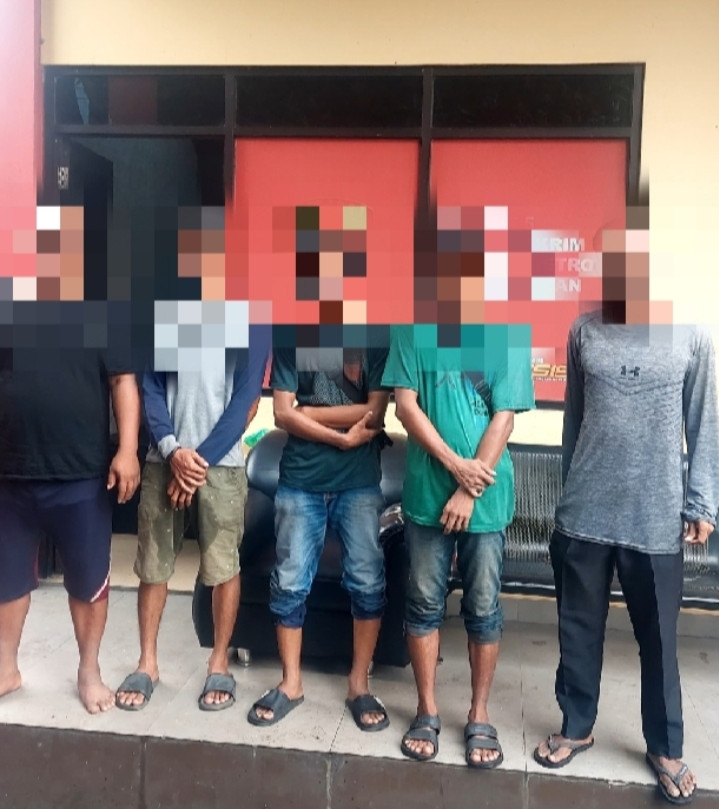 Polsek Metro Penjaringan Amankan Lima Pelaku Pungli Parkir Liar di Kawasan Mitra Bahari