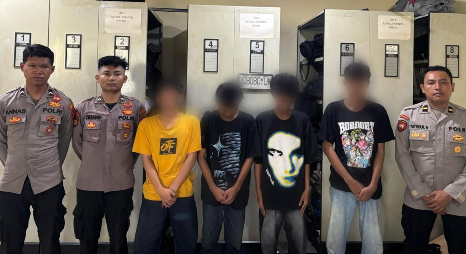 Team Perintis Presisi Polres Metro Bekasi Kota Kembali Amankan Pelaku Aksi Premanisme Modus Tawuran