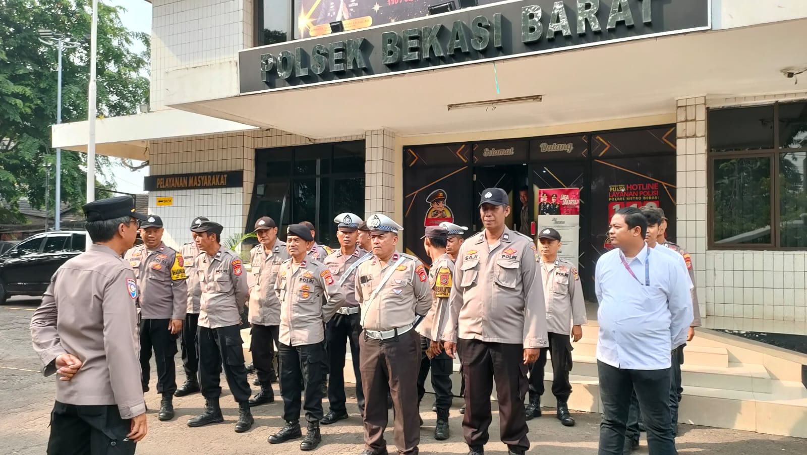Polsek Bekasi Barat Gelar Patroli Antisipasi Guantibmas dalam Operasi Aman Nusa 2025