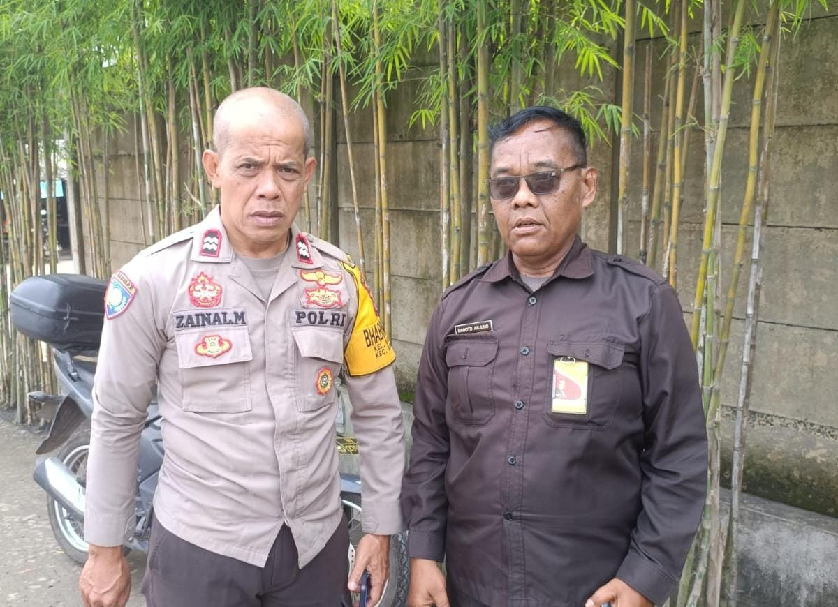 Bhabinkamtibmas Bantargebang Lakukan Pembinaan Satpam PT Wings