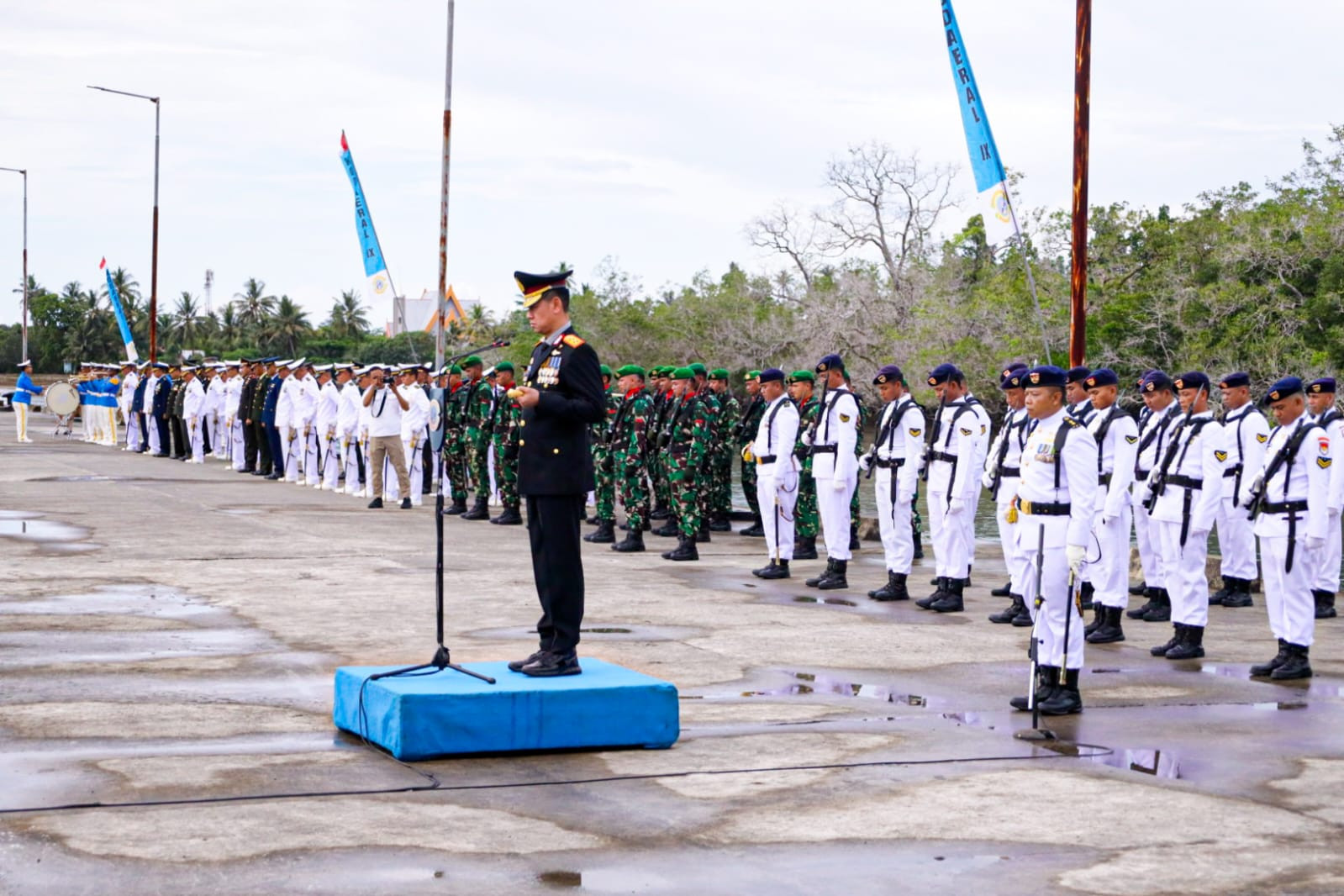 Pahlawanku Teladanku, Peringati Hari Pahlawan, Provinsi Maluku Gelar Upacara Tabur Bunga di Dermaga Kesatrian Tawiri Kodaeral IX