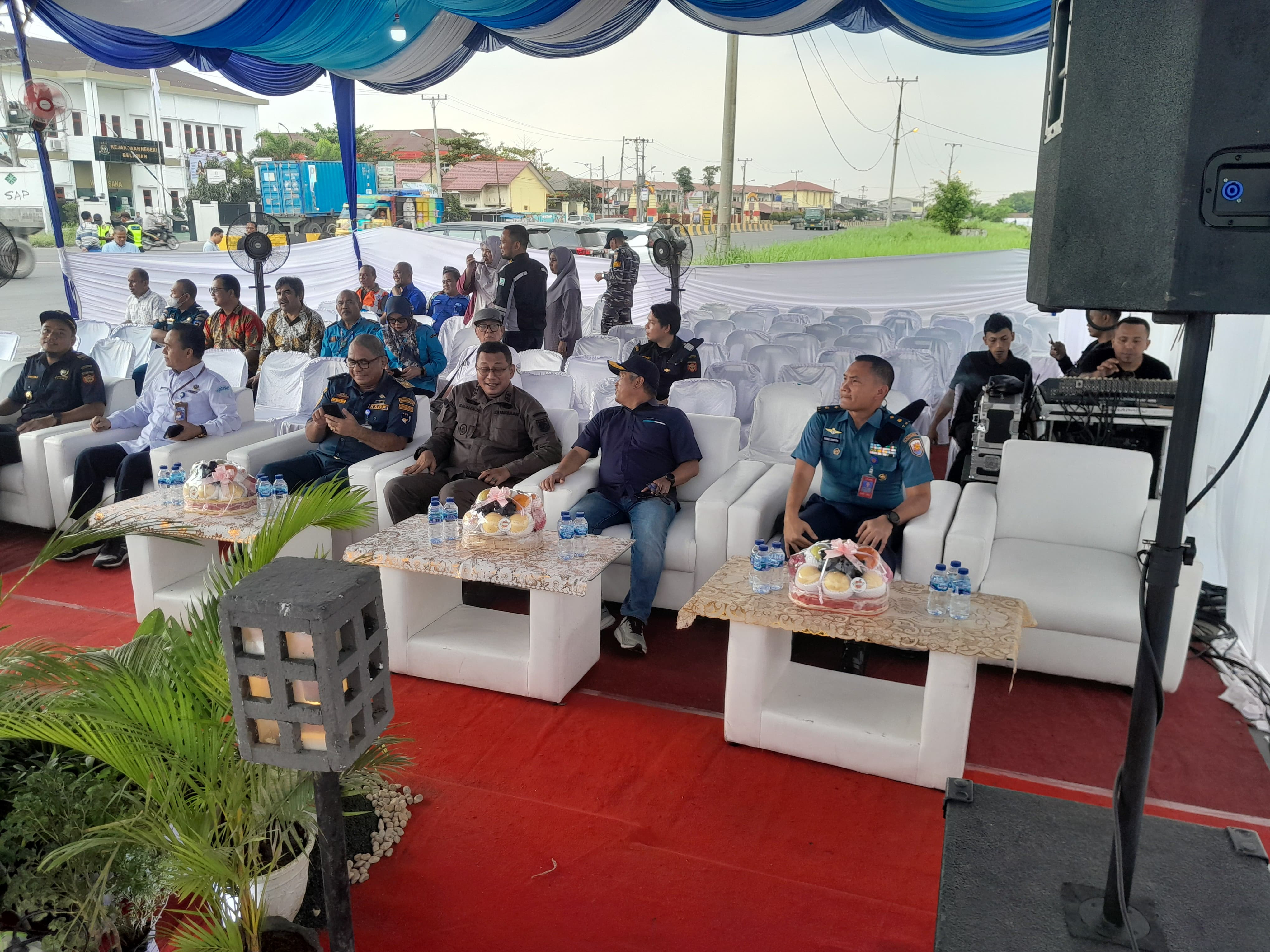Dukung Upaya Menciptakan Pelabuhan Yang Modern dan Kompetitif, Lantamal I Hadiri Peresmian Pengoperasian Sistem Auto Gate 3 Pelabuhan Belawan