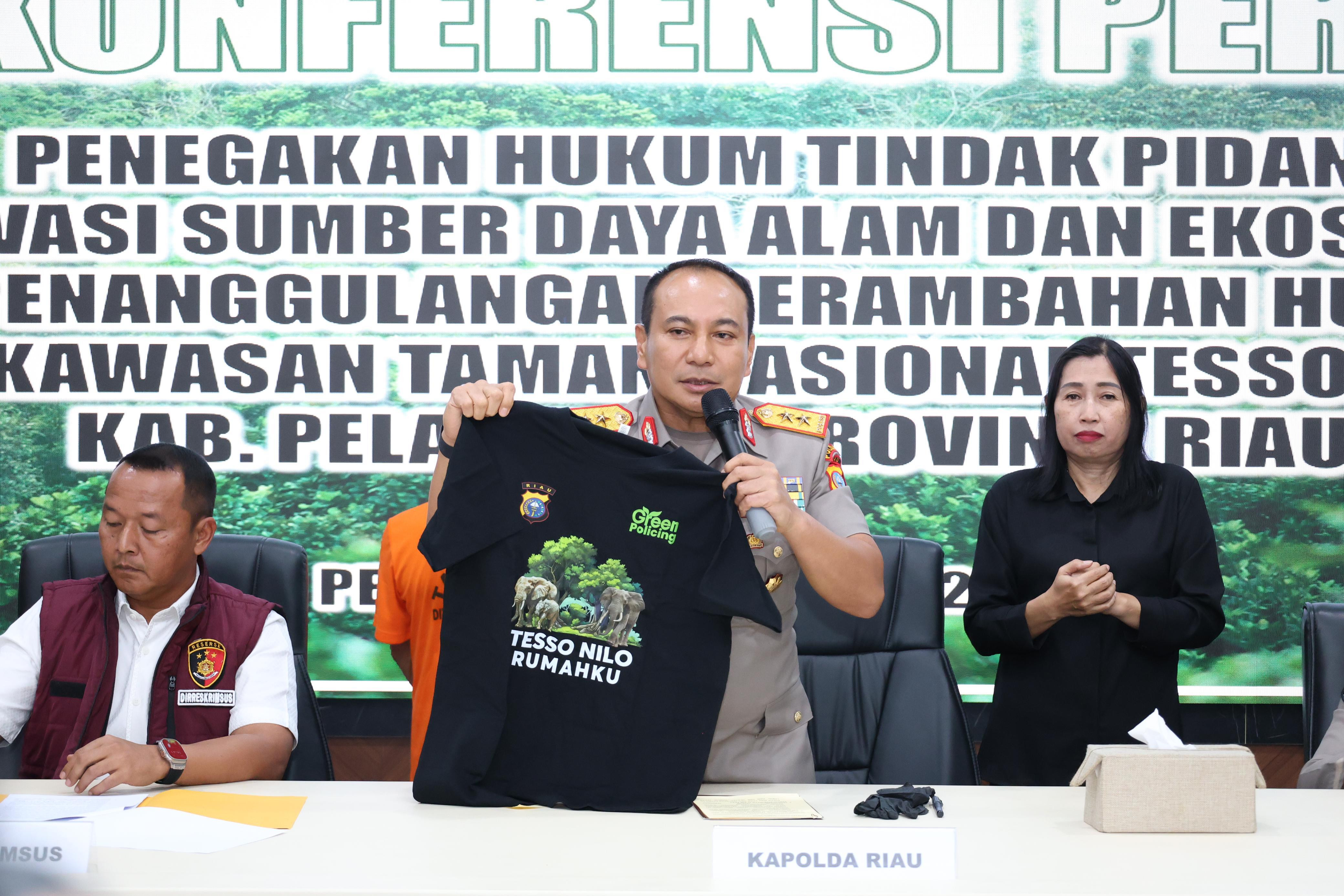 Polda Riau Tangkap Penjual Lahan di Hutan Tesso Nilo