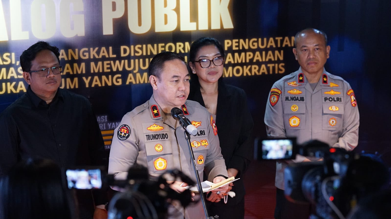 Kawal Aspirasi, Tangkal Disinformasi, Polri Dorong Ruang Demokrasi Tetap Aman melalui Dialog Publik