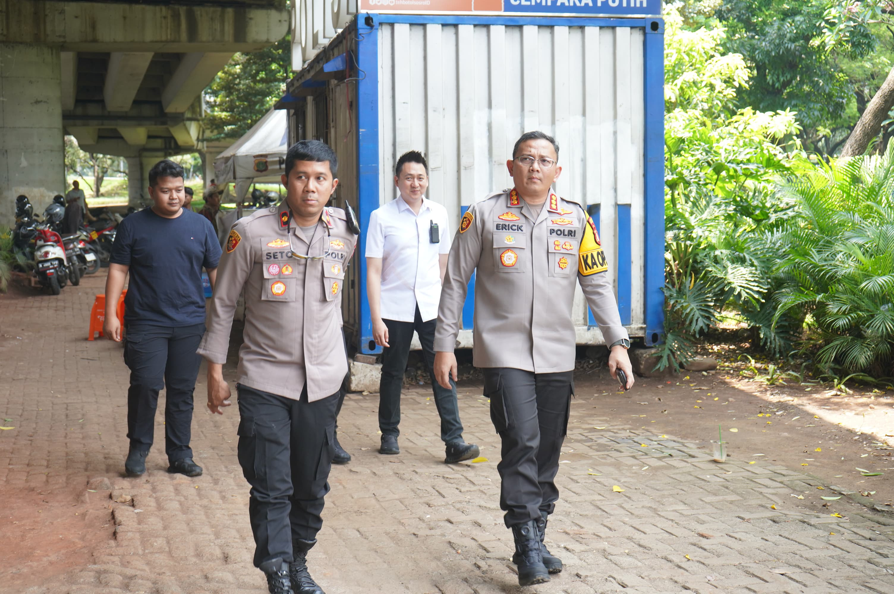 Kapolres Metro Jakarta Utara Tinjau Kesiapan Pengamanan Massa Aksi di Kelapa Gading
