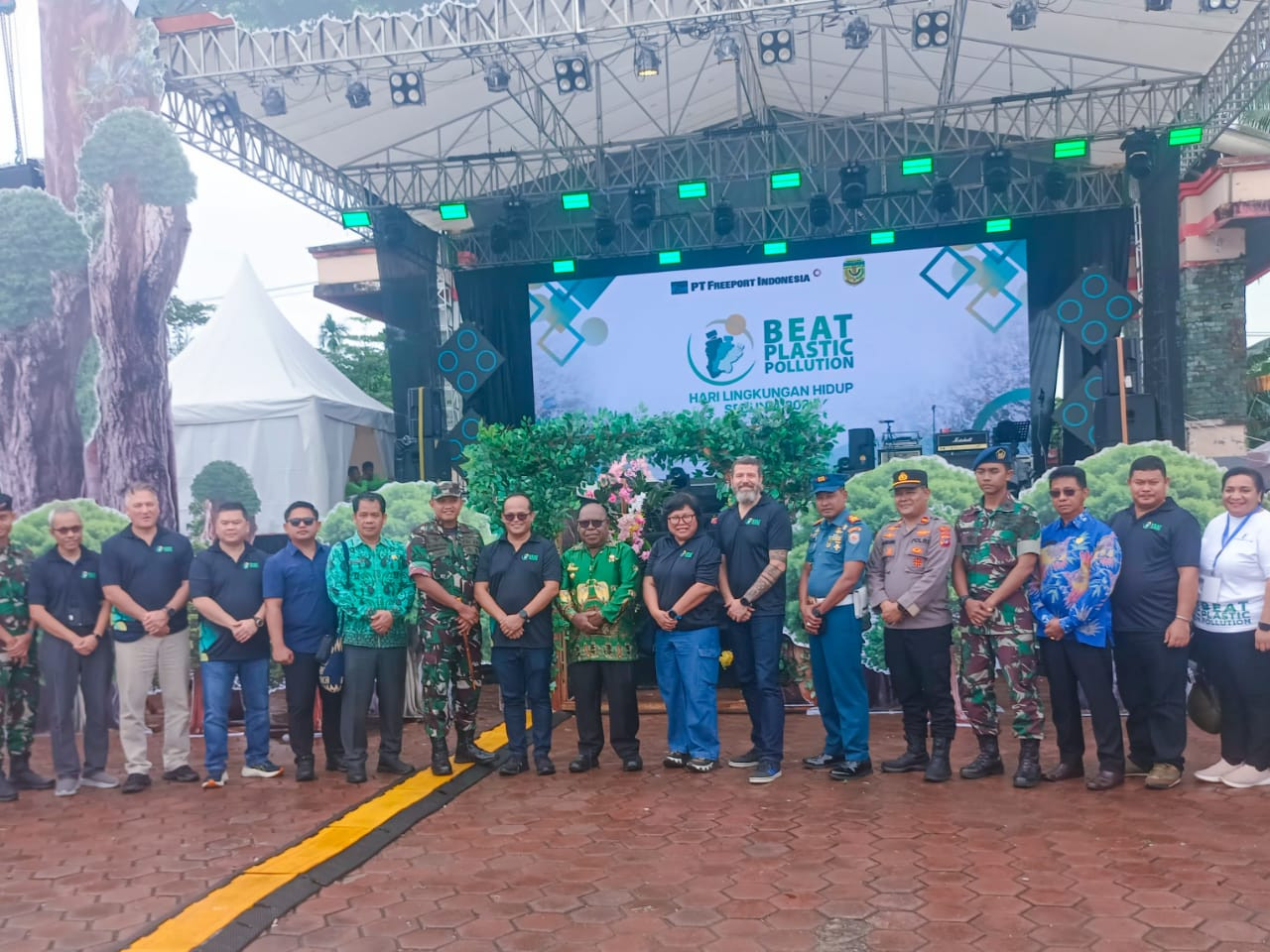 Dandim 1710/Mimika Hadiri Pembukaan Pameran Hari Lingkungan Hidup Sedunia 2025