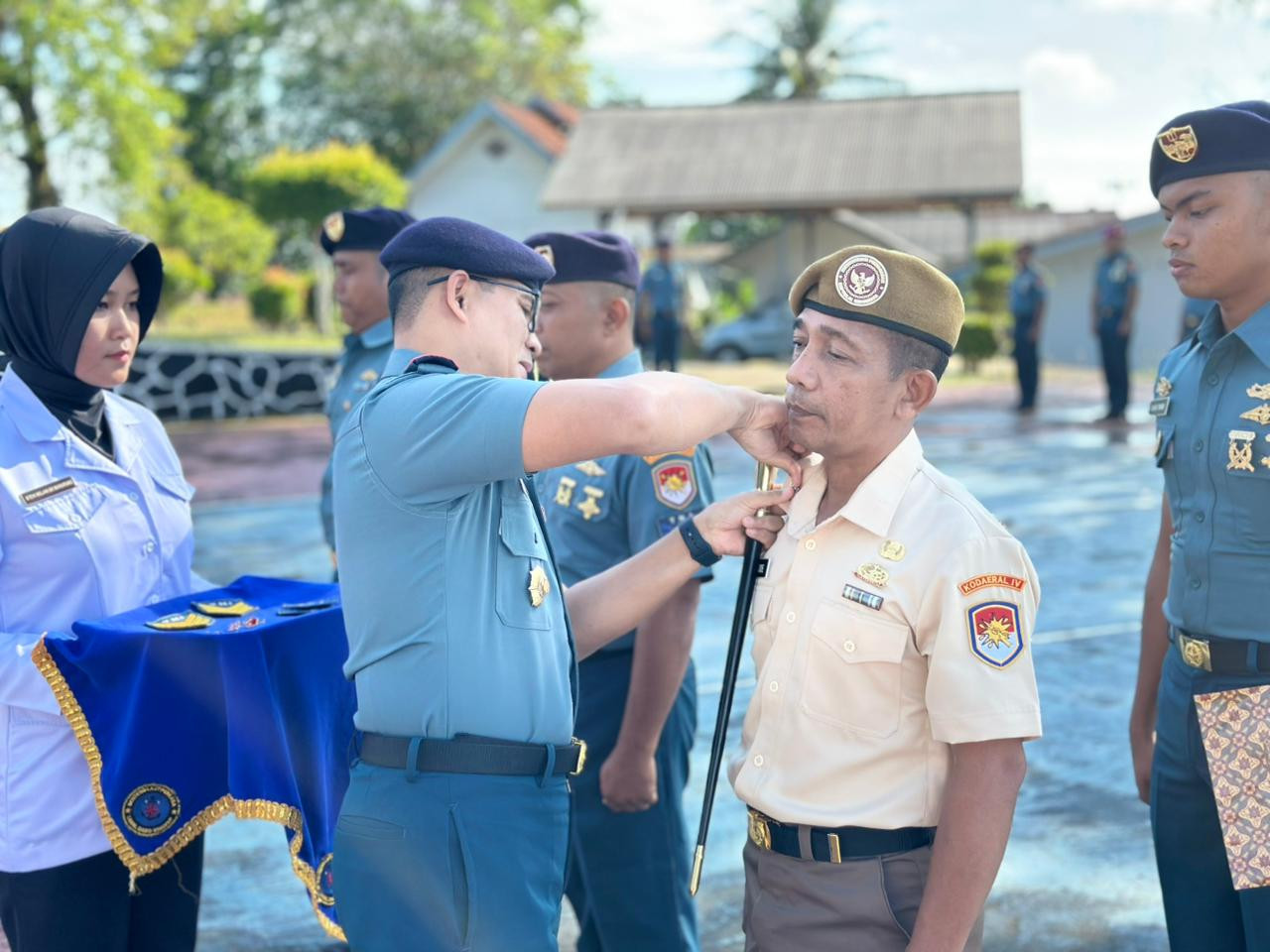 Lanal Dabo Singkep Gelar Upacara Kenaikan Pangkat Personel Periode 1 April 2026