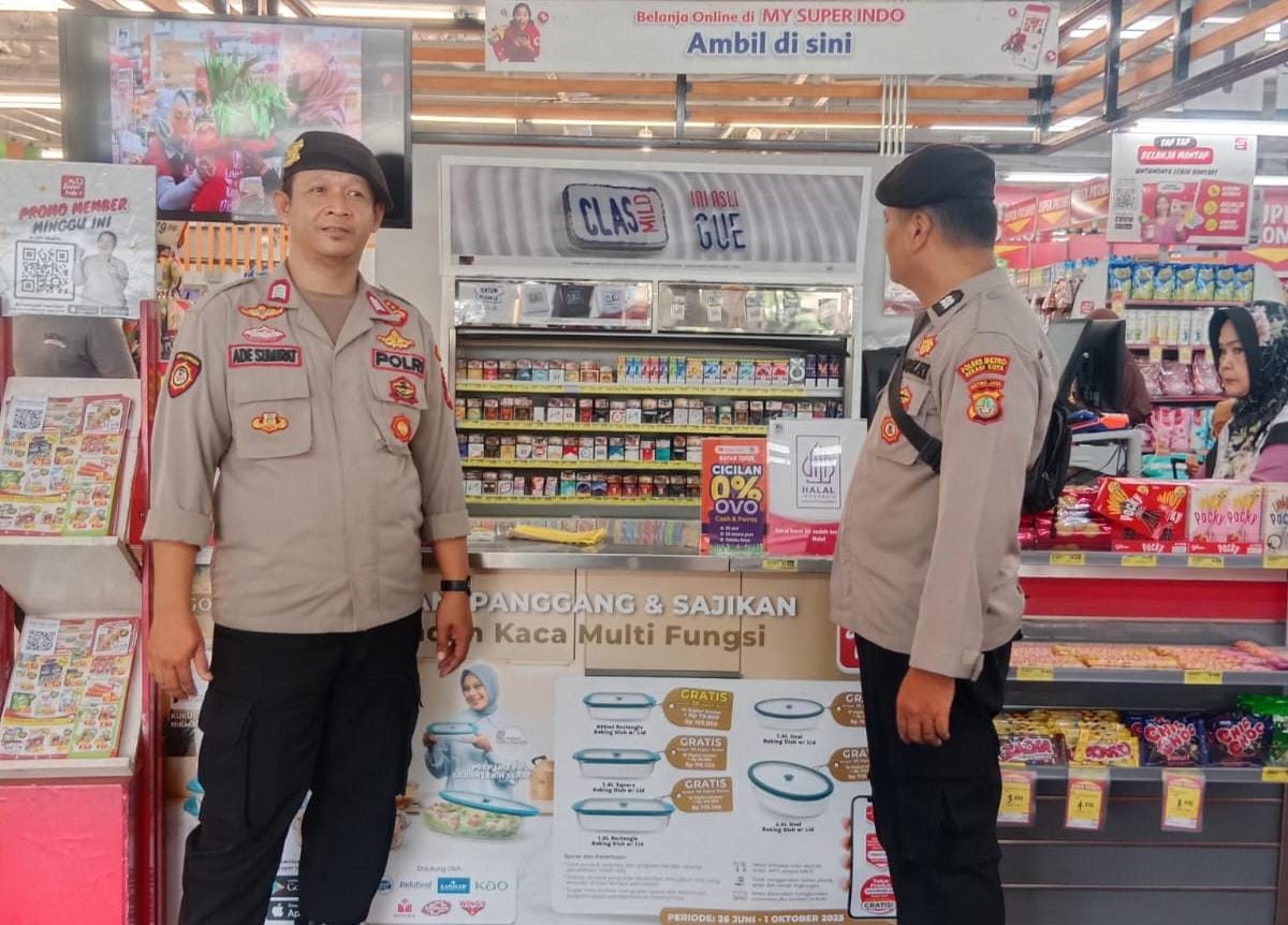 Polsek Rawalumbu Gelar Patroli Wilayah di Sentra Ekonomi dan Obyek Vital