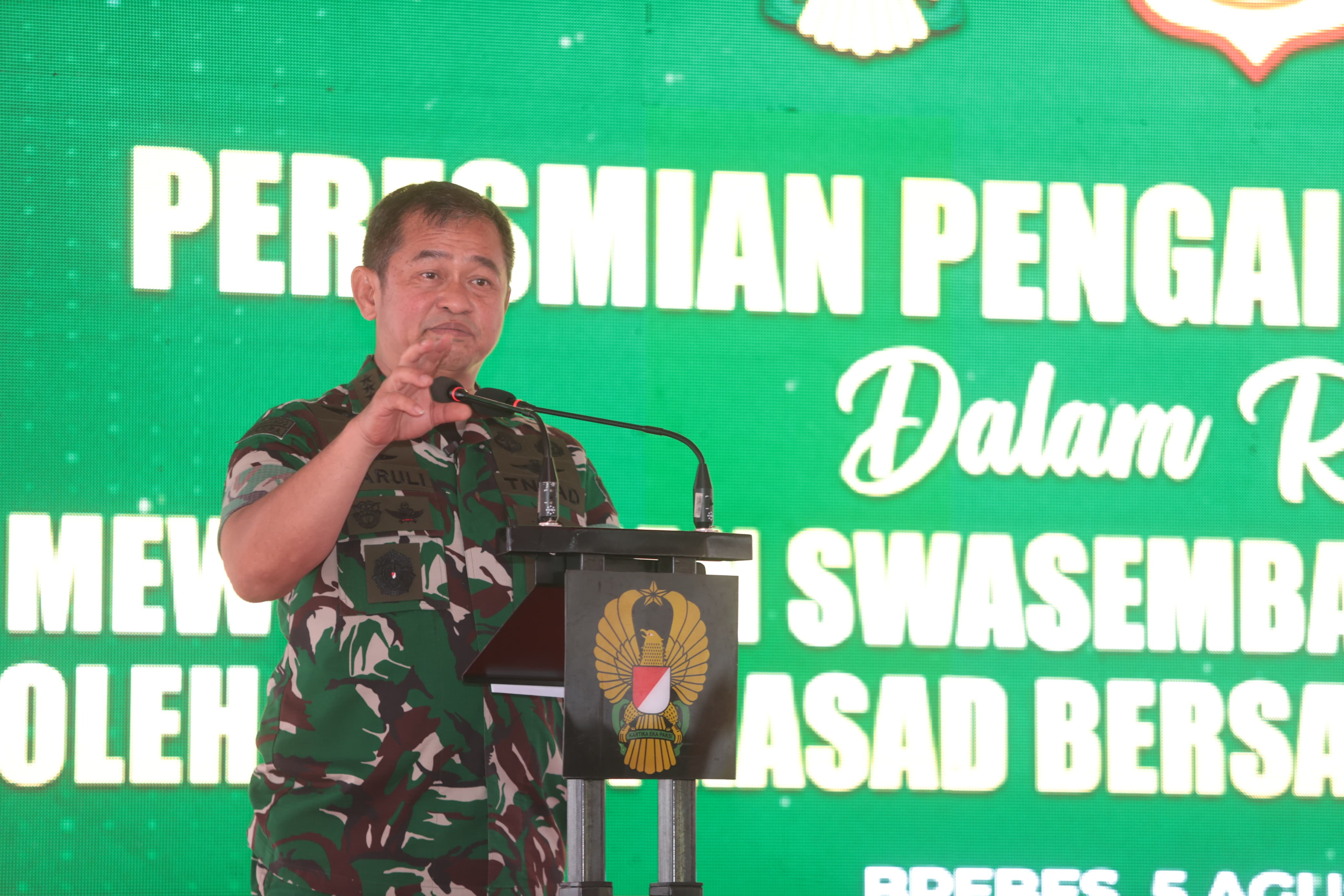 Air Mengalir, Asa pun Tumbuh: Kasad Resmikan Fasilitas Pengairan untuk Petani Brebes