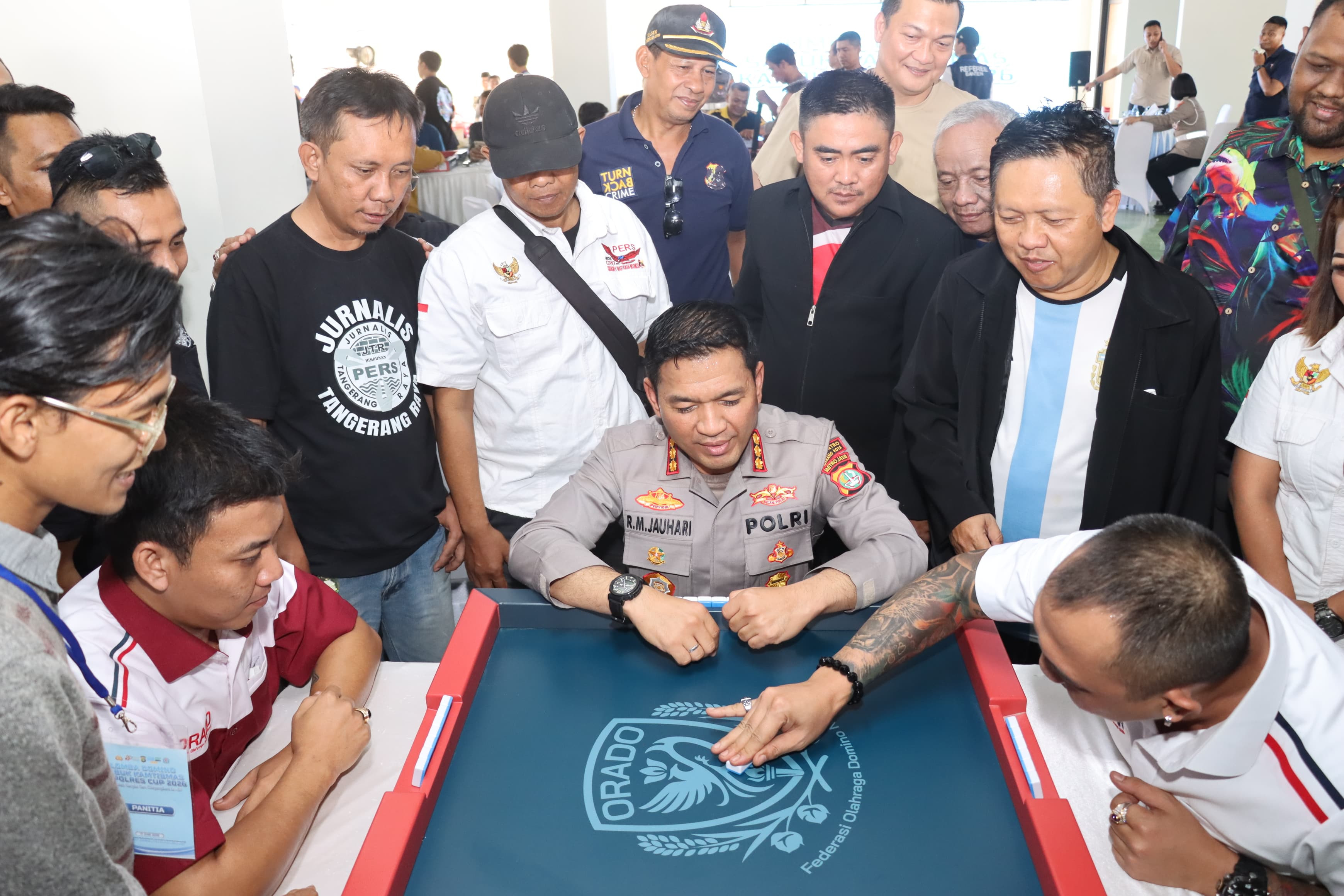 128 Peserta Ramaikan Domino Sabuk Kamtibmas Kapolres Cup 2026, Juara 1 Dapat Motor Listrik