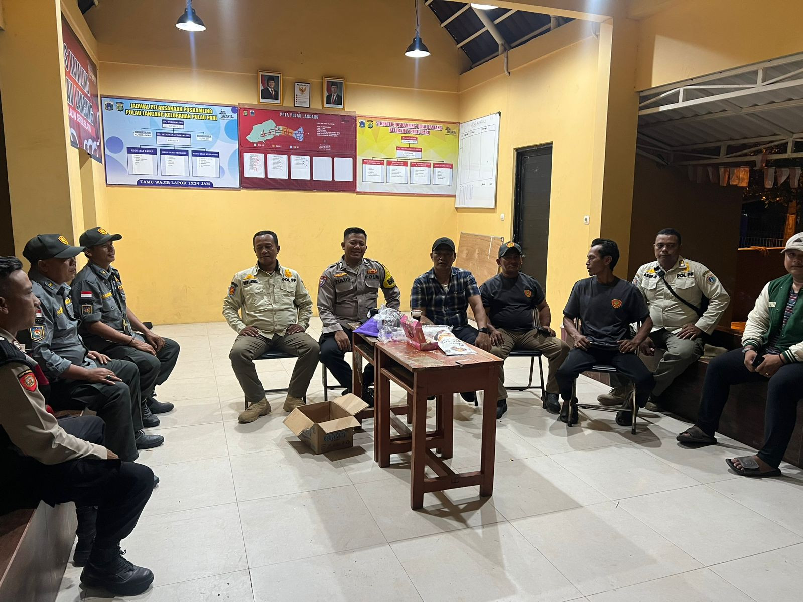 Tingkatkan Keamanan Pulau, Polsek Kepulauan Seribu Selatan Gelar Pemantauan dan Pembinaan Pos Kamling di Tiga Kelurahan