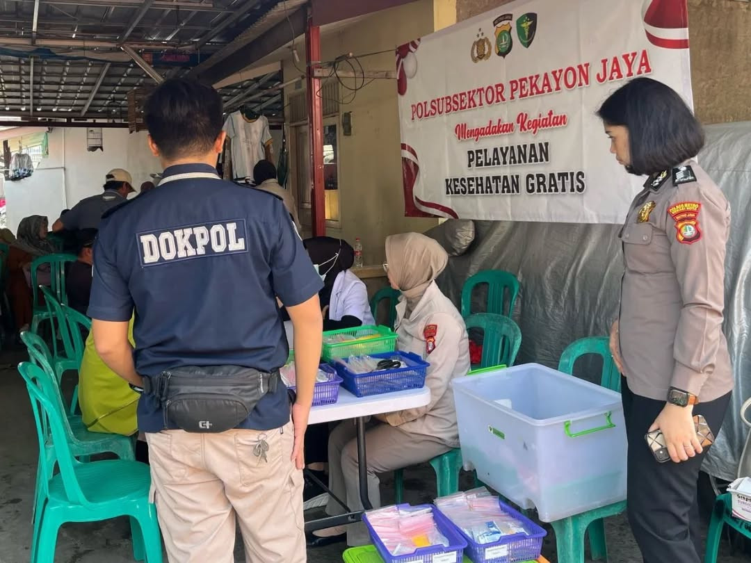 Polsubsektor Pekayon Jaya Gelar Pelayanan Kesehatan Gratis untuk Warga