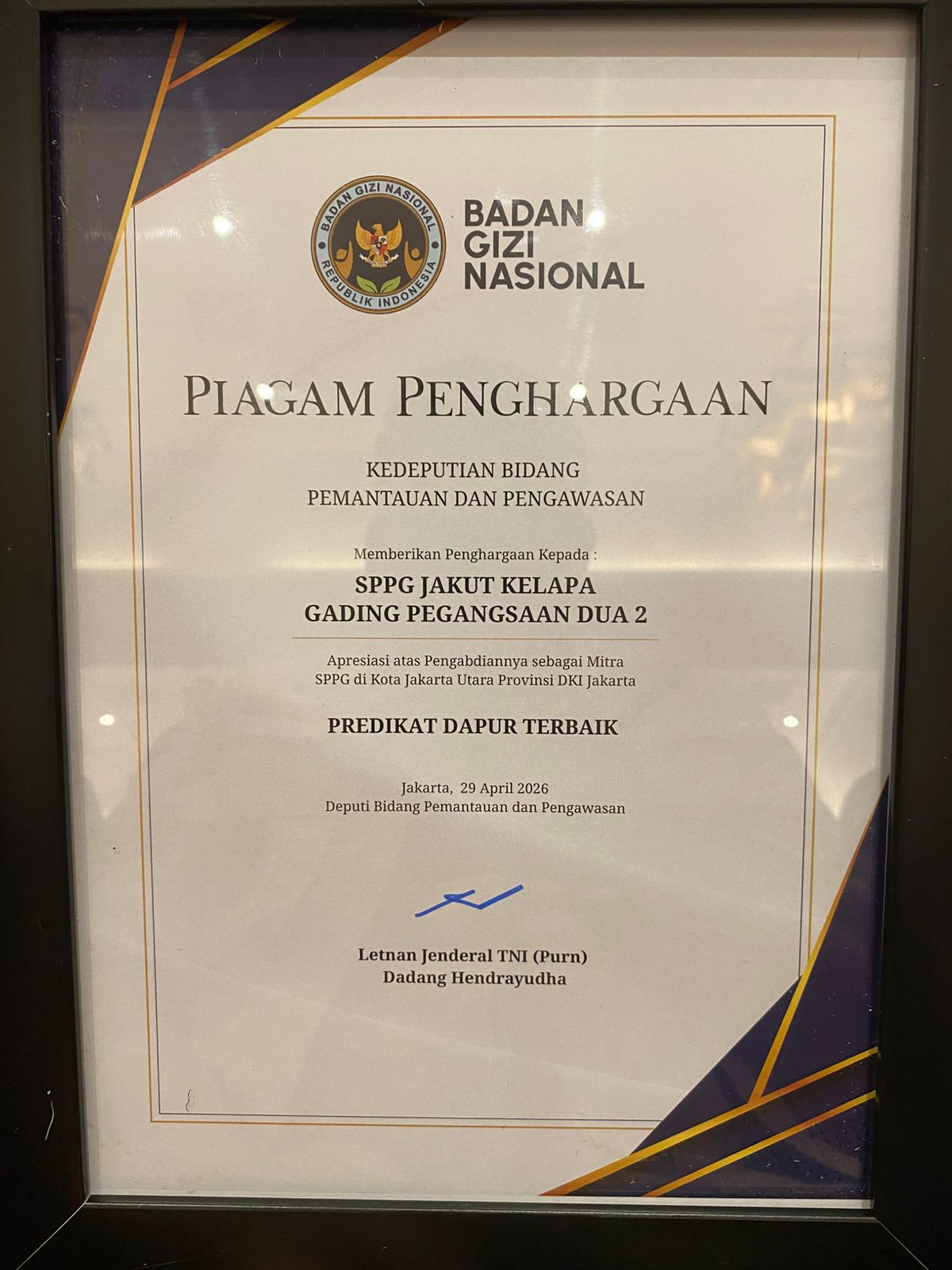 Paling Memenuhi Standar Operasi, SPPG Pegangsaan Dua Polres Jakut Raih Predikat Dapur Terbaik Se-DKI Jakarta