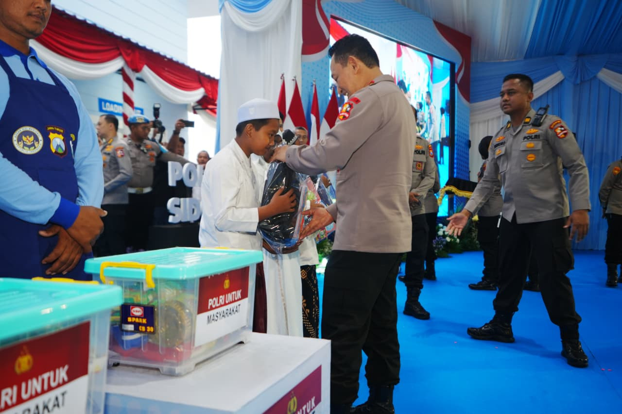 Hadiri Groundbreaking di Sidoarjo, Kapolri Sebut Polri Sudah Miliki 458 SPPG