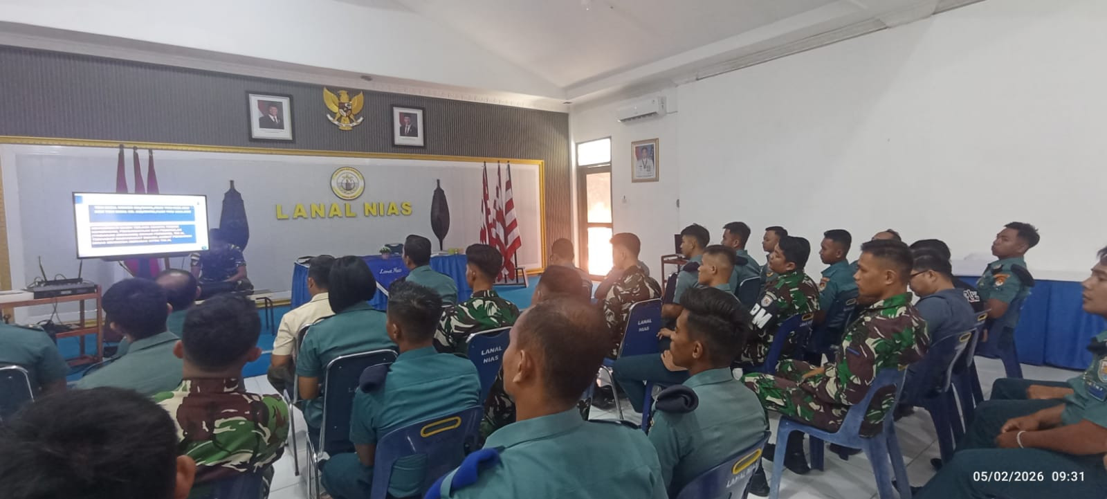 Jaga Jati Diri dan Citra TNI AL, Lanal Nias Gelar Binpers Fungsi Komando