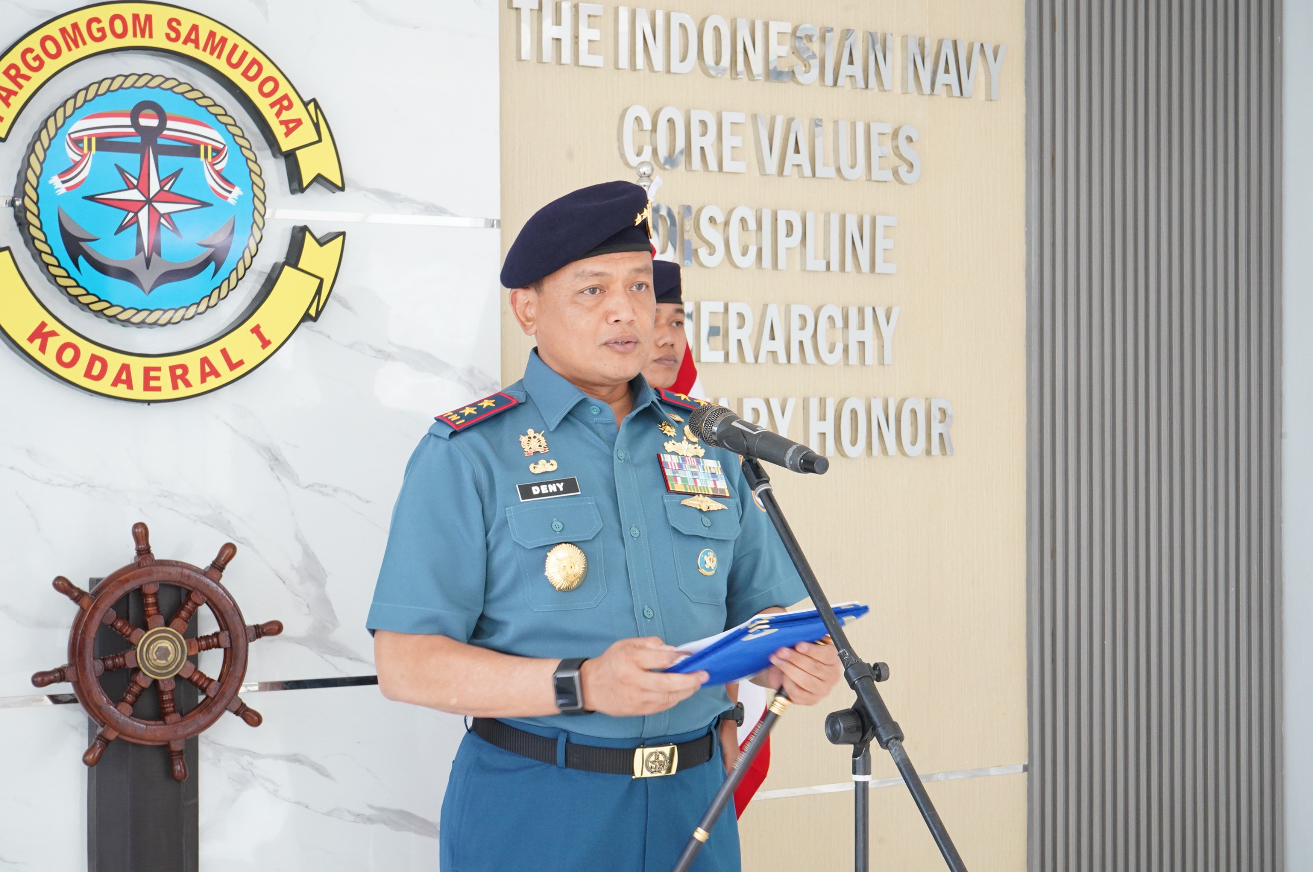 Komandan Kodaeral I Pimpin Acara Pelaporan Korps Kenaikan Pangkat Perwira Kodaeral I