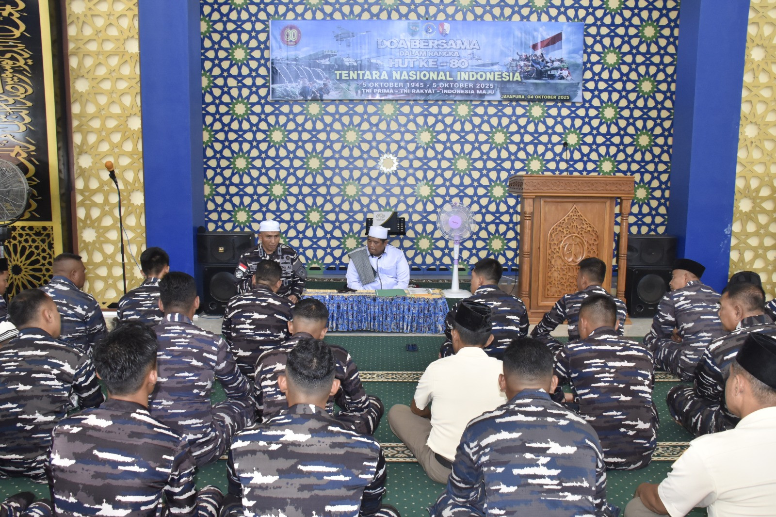 Doa Bersama Kodaeral X, Perkokoh Iman, Perkuat Persatuan Sambut HUT Ke-80 TNI