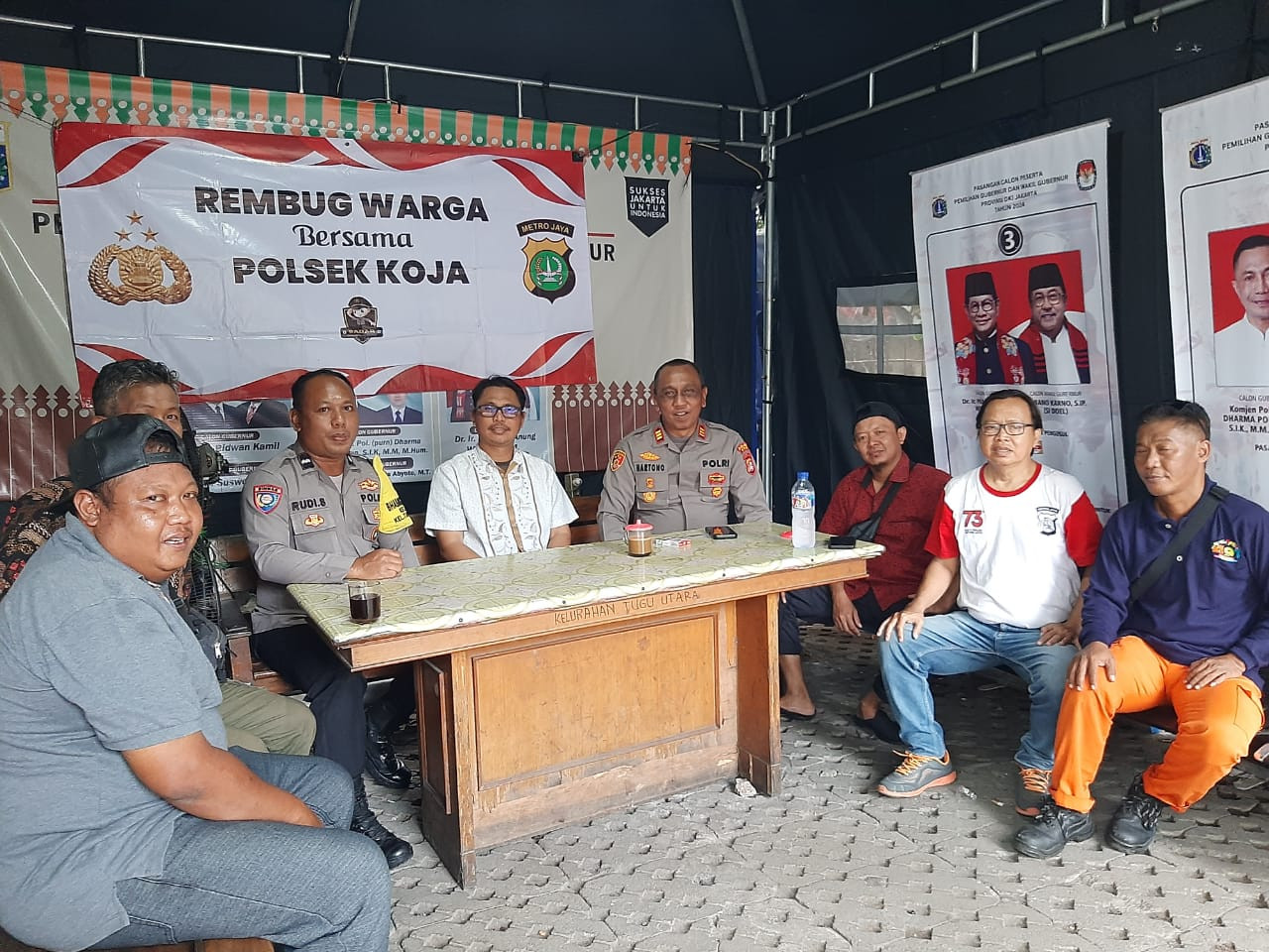 Polsek Koja Laksanakan Program Rembug Warga untuk Ciptakan Keamanan Wilayah Menjelang Akhir Tahun