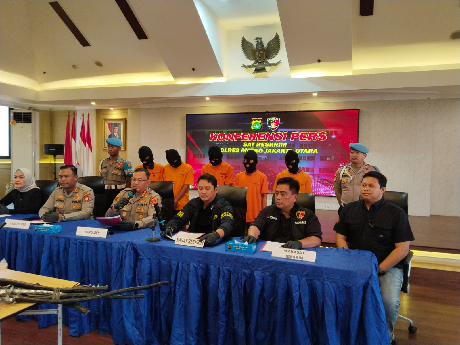 Polisi Tangkap 5 Pelaku Pencuri Kabel Lampu Jalan di Koja