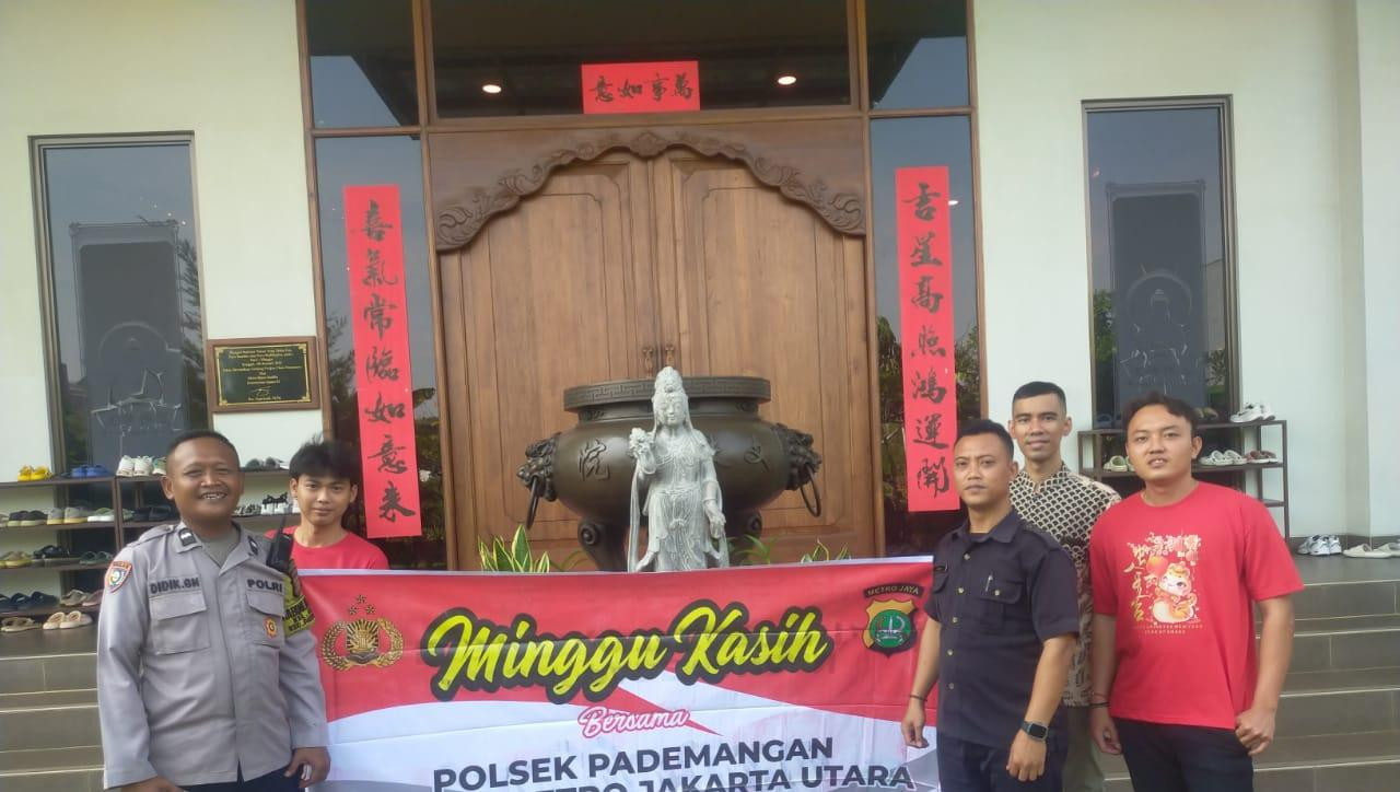 Polsek Pademangan Gelar "Minggu Kasih" di Yayasan Prajna Chan Monastery, Wujudkan Polisi Dekat dengan Masyarakat