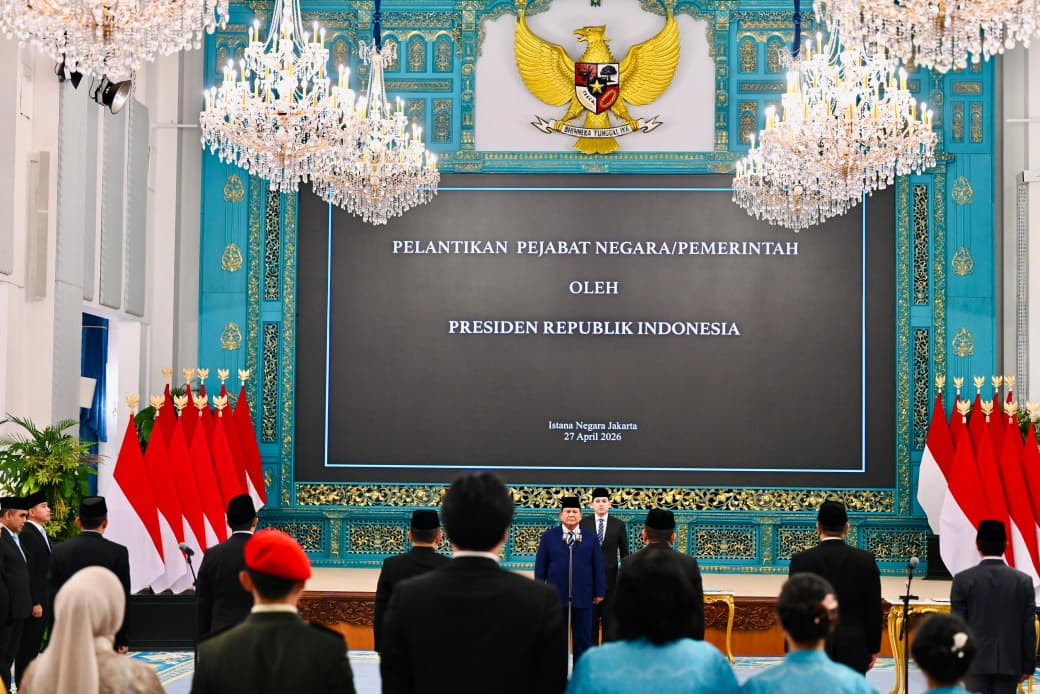 Panglima TNI Hadiri Pelantikan Menteri dan Pejabat Pemerintah Kabinet Merah Putih di Istana Negara