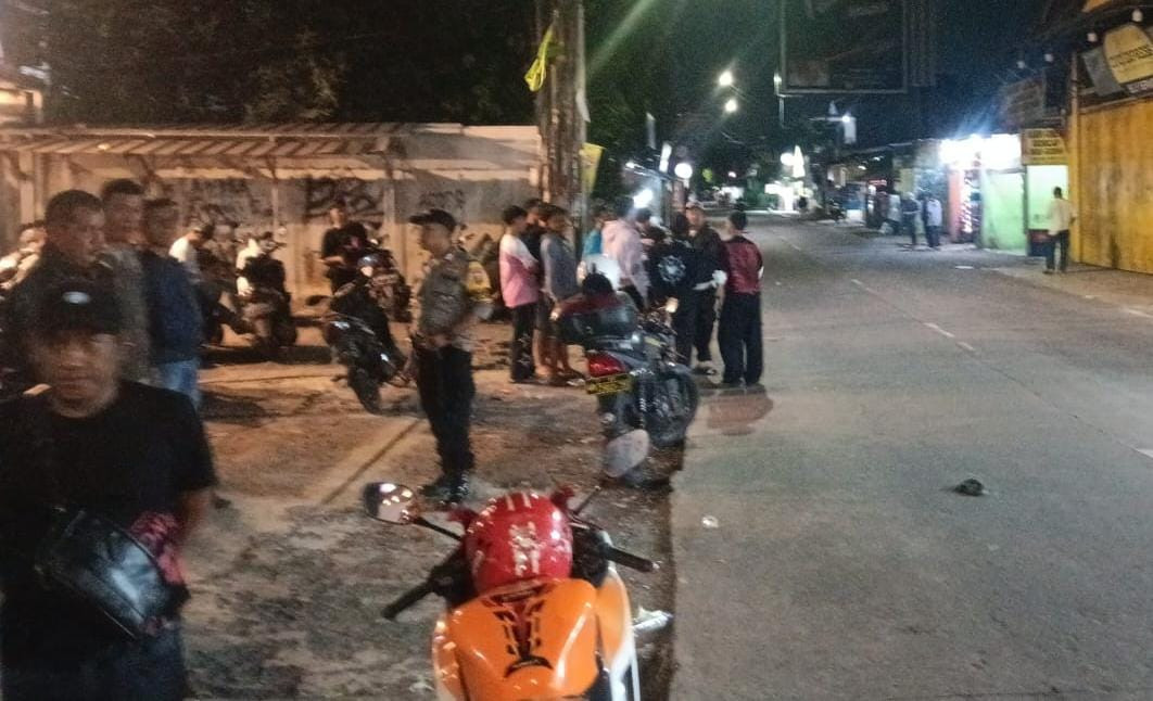 Humanis Polsek Pondok Gede Membubarkan Balap Liar Jatimakmur