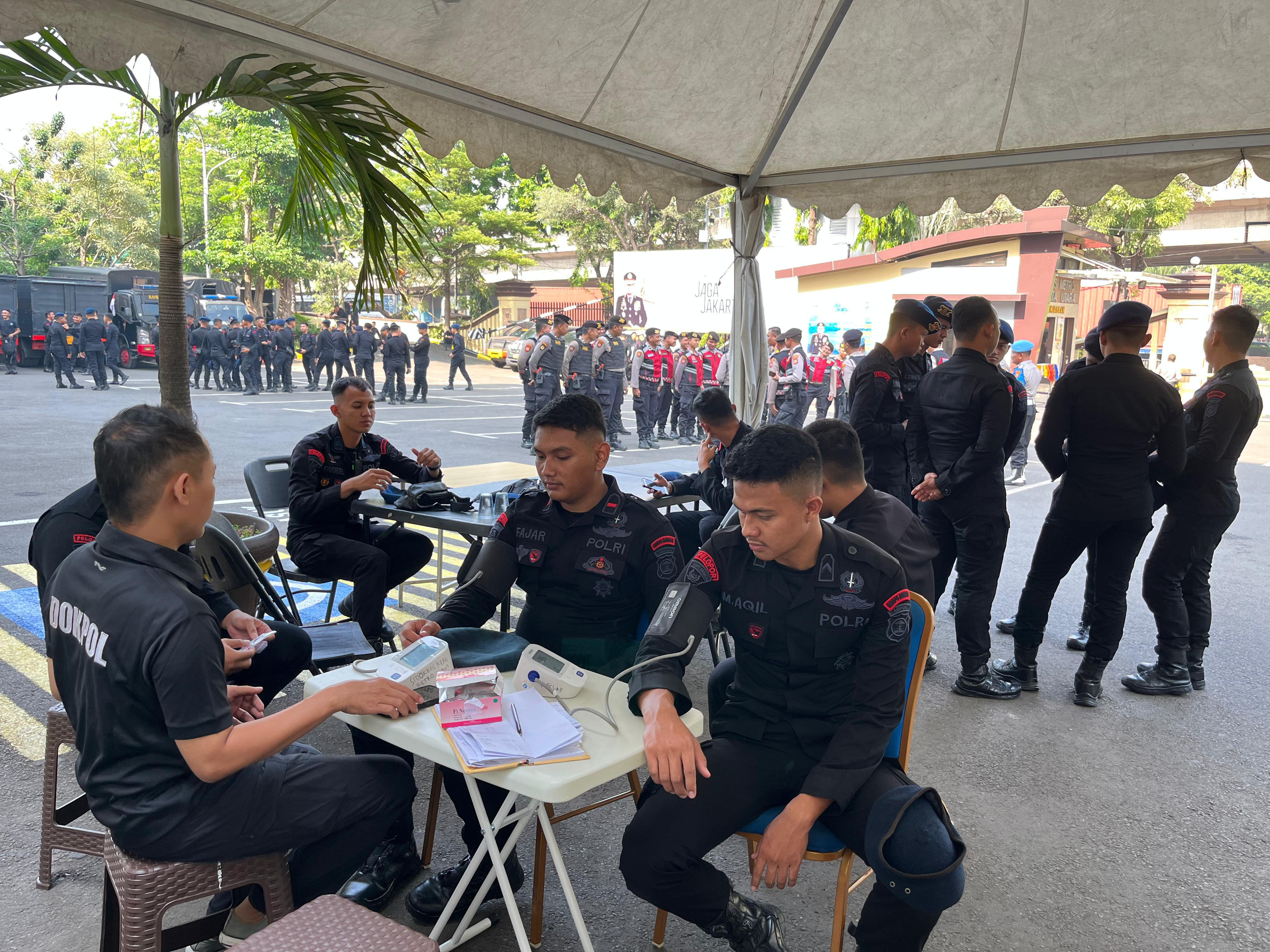 Polres Metro Jakarta Utara Gelar Pemeriksaan Kesehatan Personel Brimob Lampung BKO