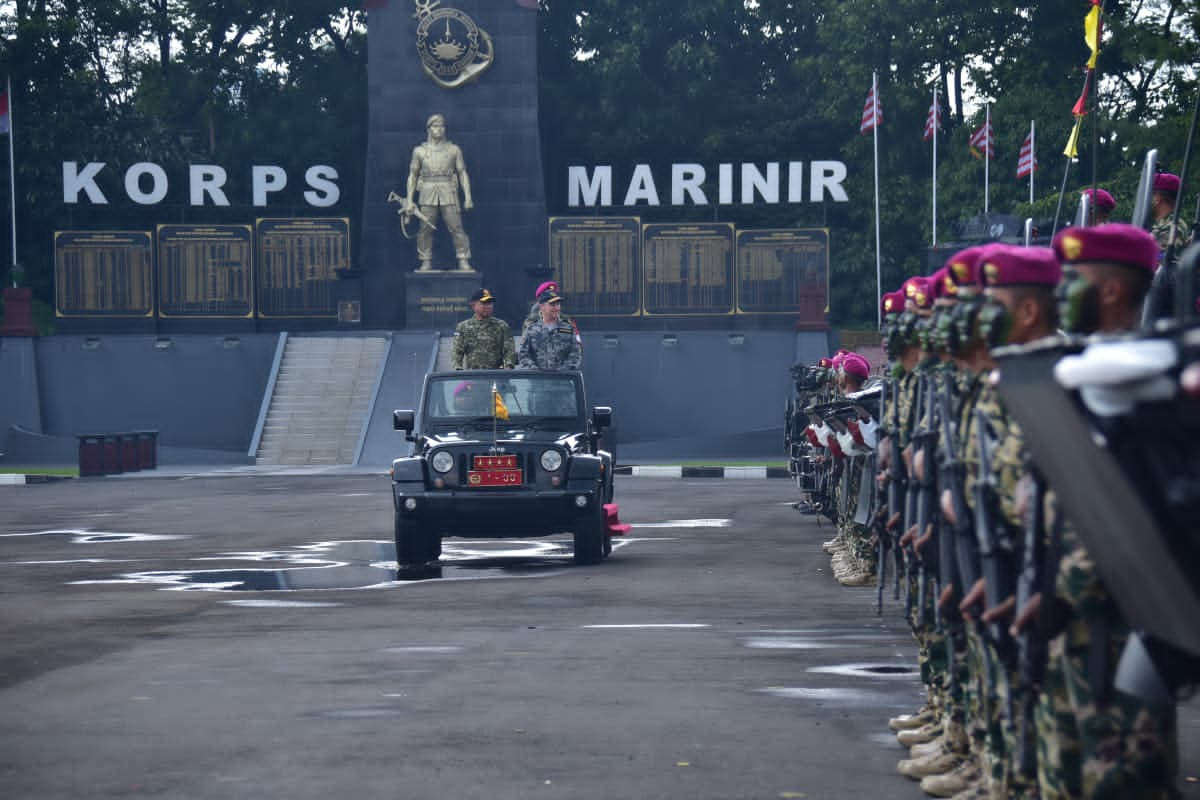 Aksi Prajurit Petarung Marinir Pukau Panglima Australia Saat Kunjungi Markas “Hantu Laut”