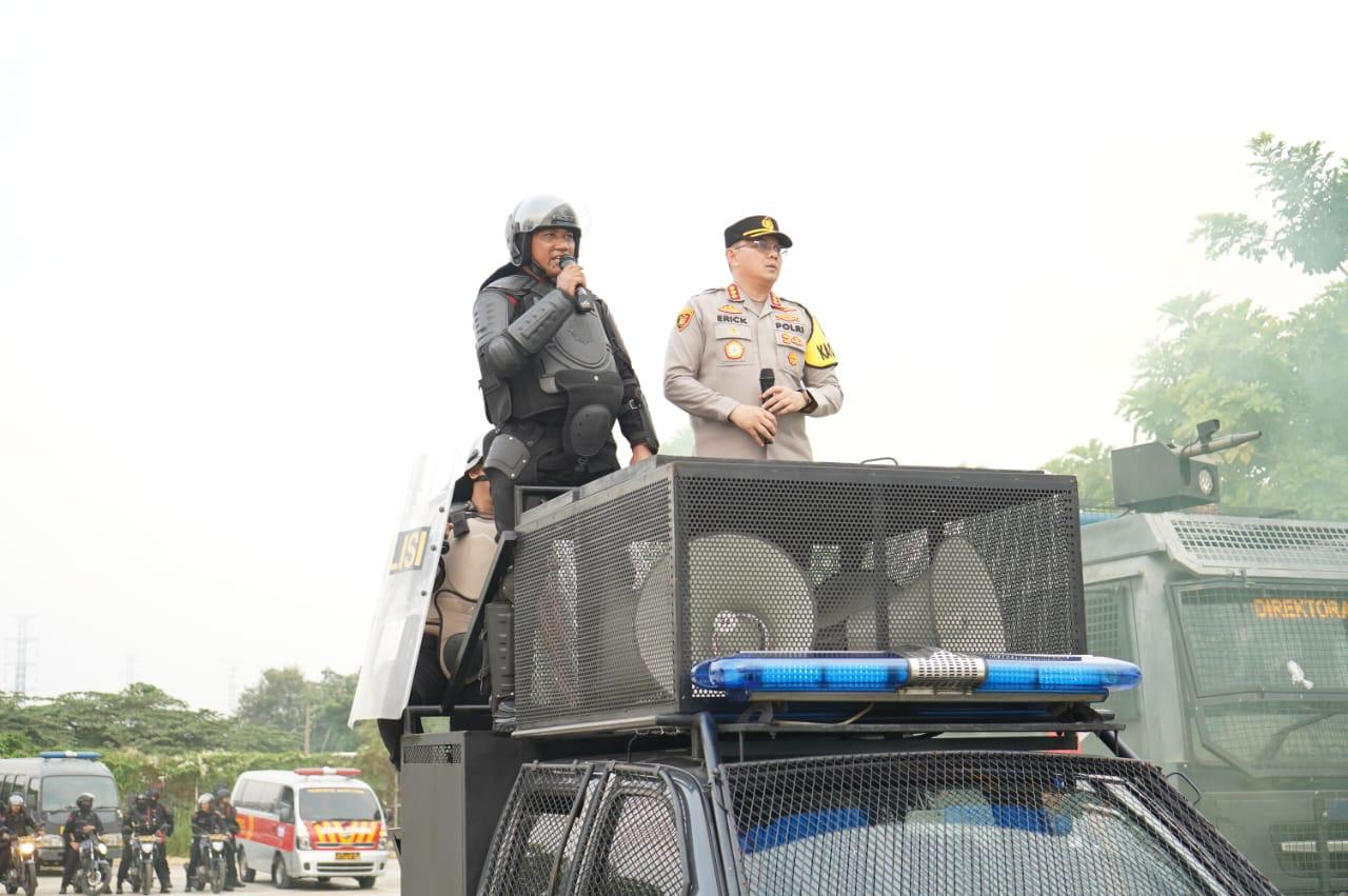 Polres Metro Jakarta Utara Gelar Pelatihan Dalmas di Jakarta International Stadium, Perkuat Profesionalisme dan Humanisme Polisi