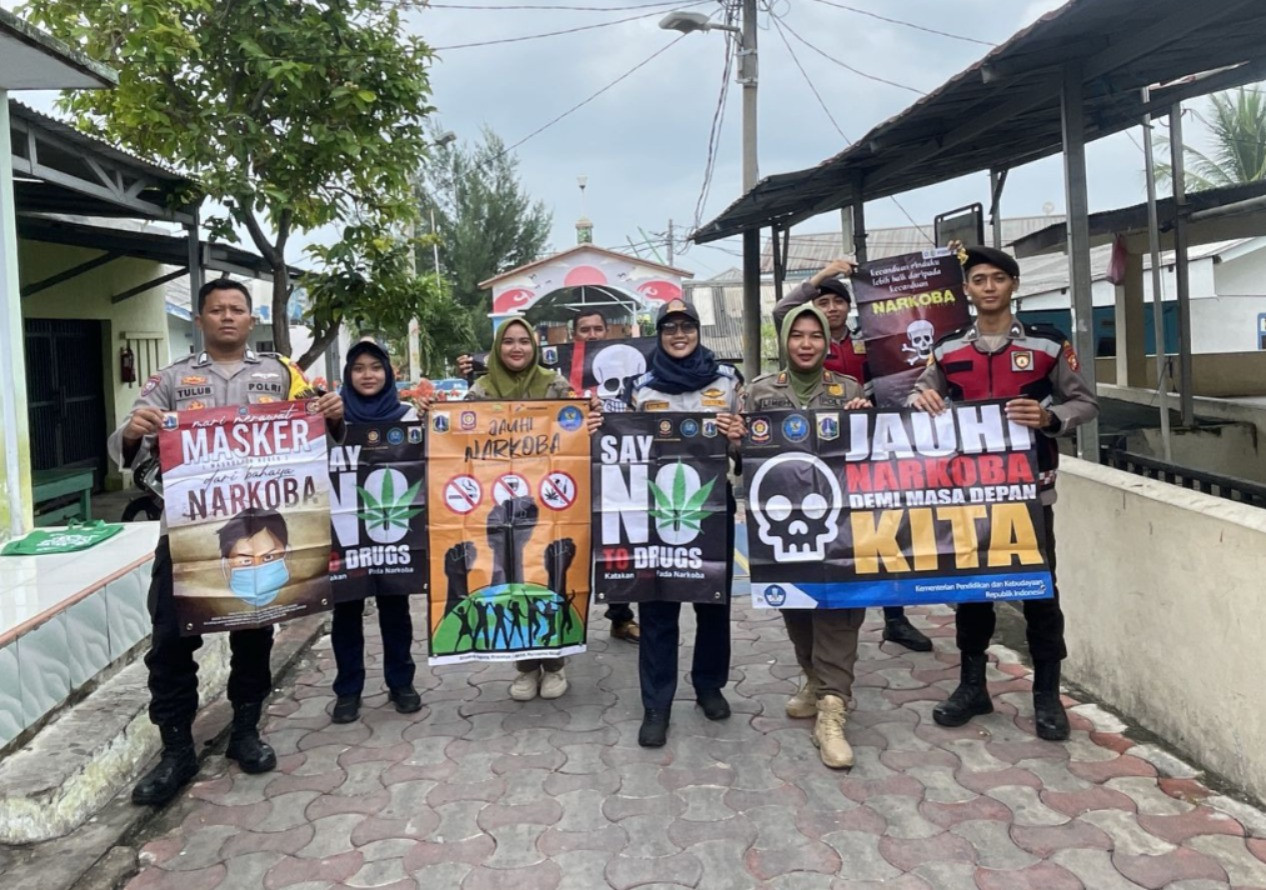 Aksi Daerah P4GN Digelar di Pulau Lancang: Kolaborasi Lintas Instansi Perangi Narkoba