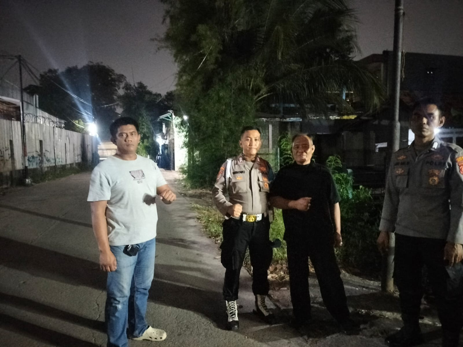 Patroli Skala Sedang Personil Gaingan Polsek Medansatria